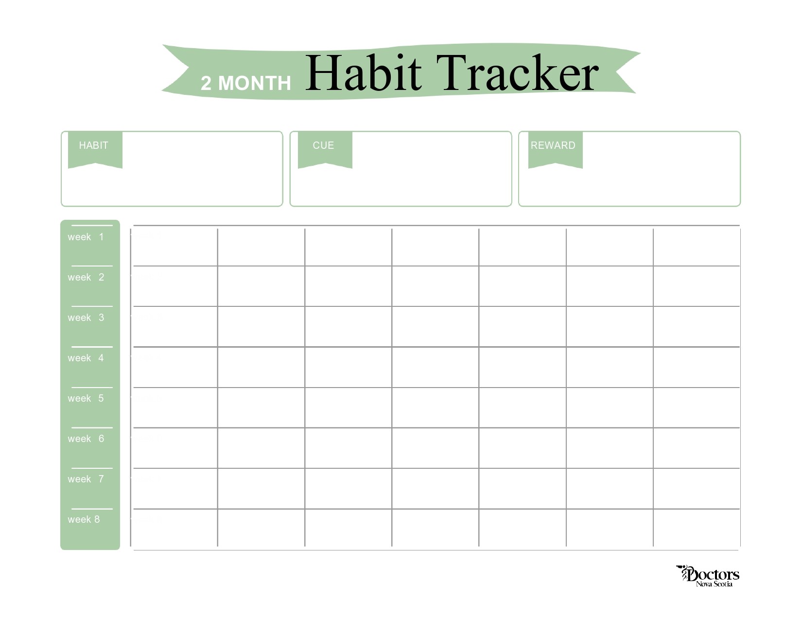 Free habit tracker template 27