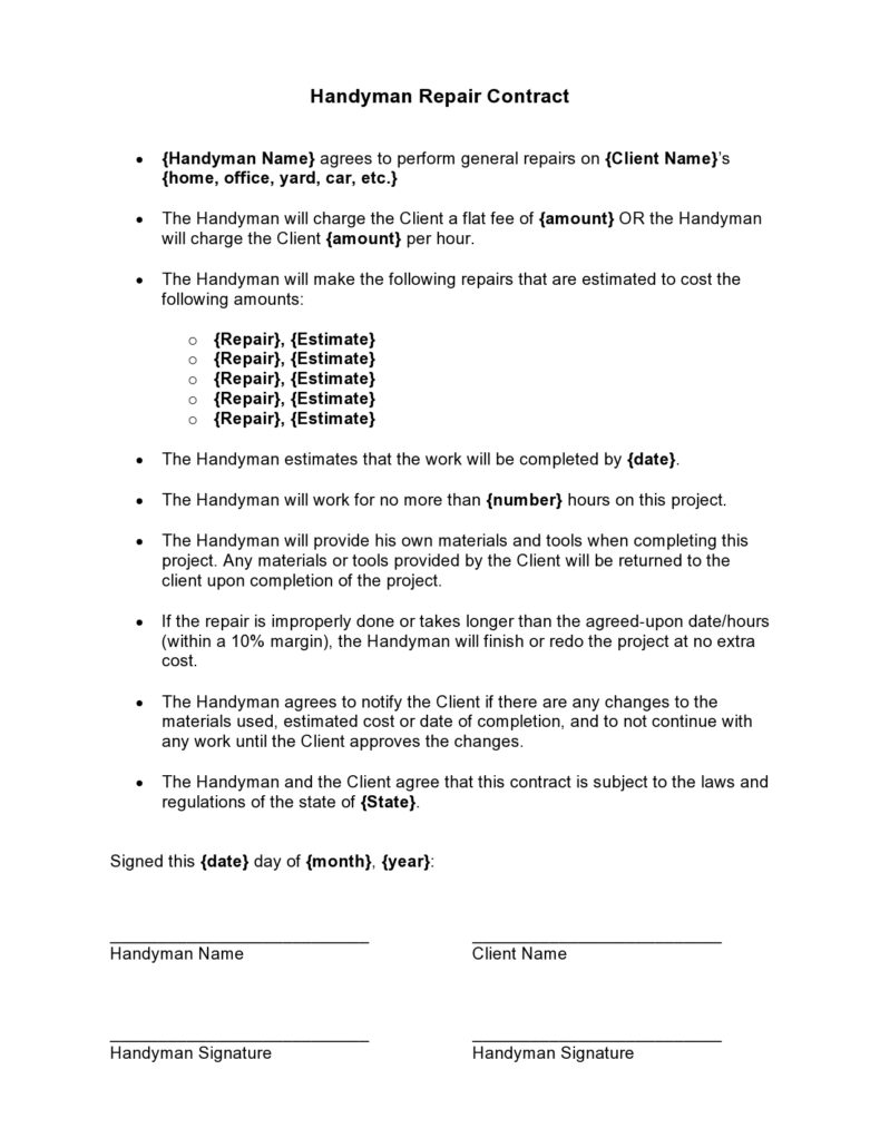 40-best-handyman-contracts-agreement-examples