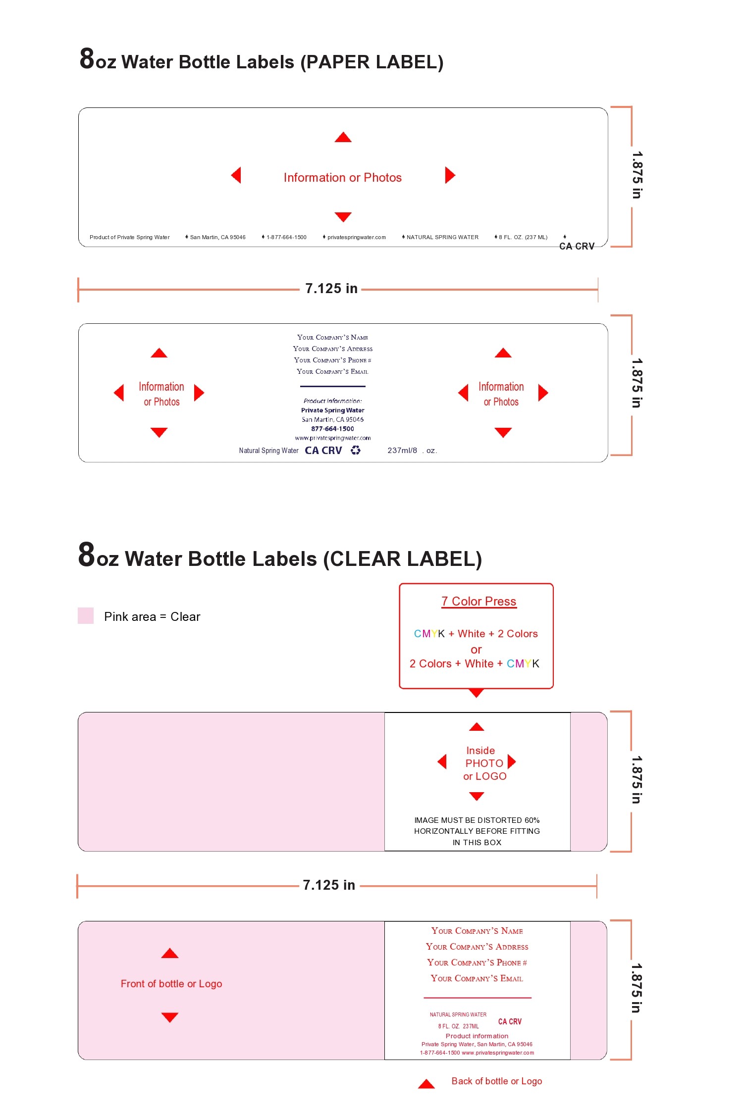 Free water bottle label template 10