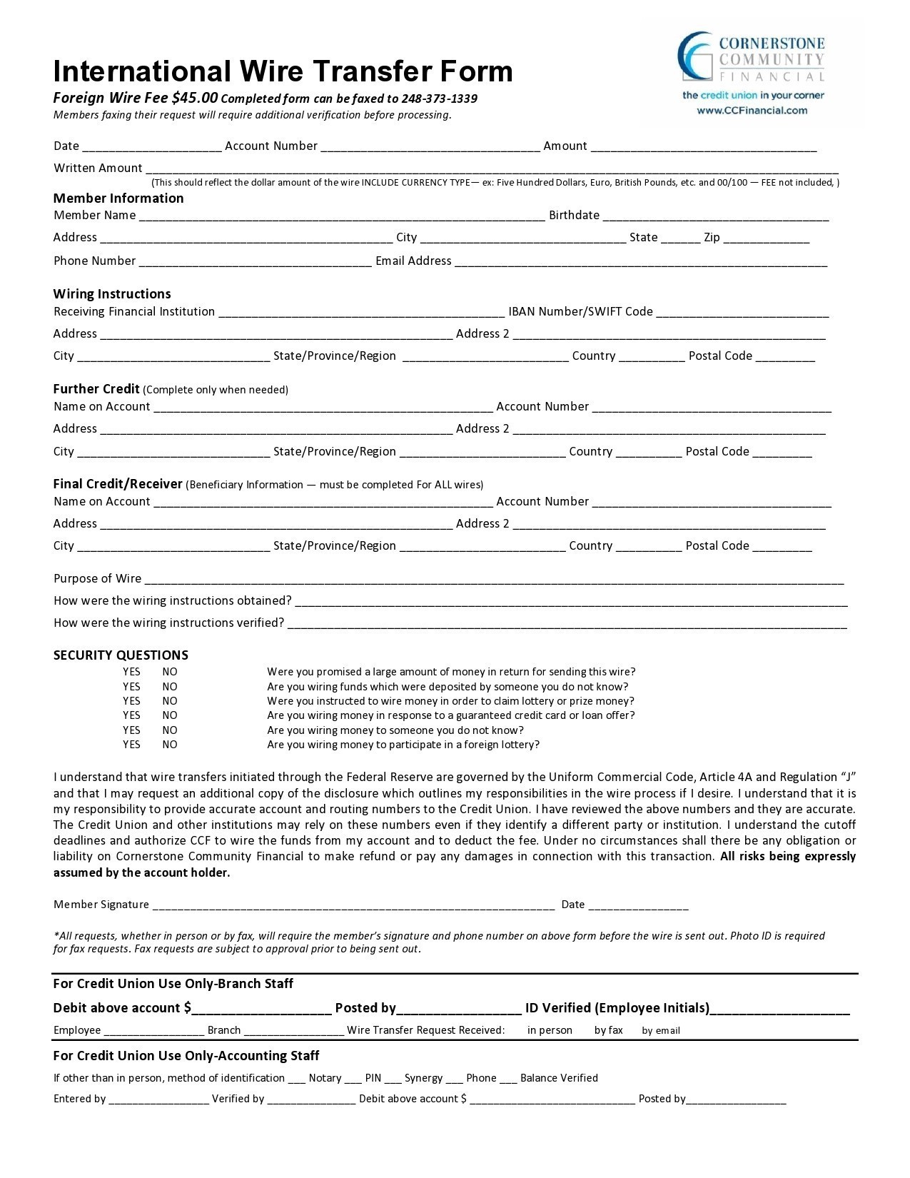Free wire transfer form 13