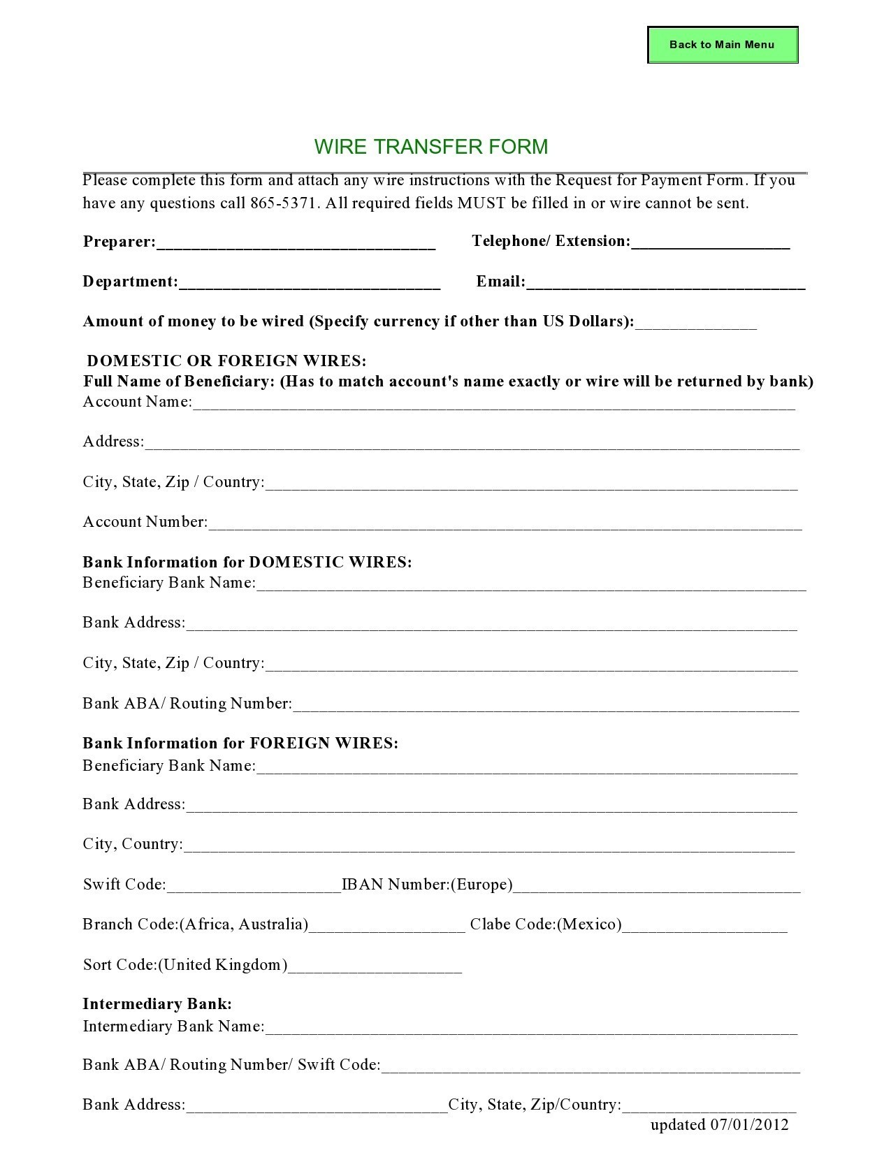 Free wire transfer form 35