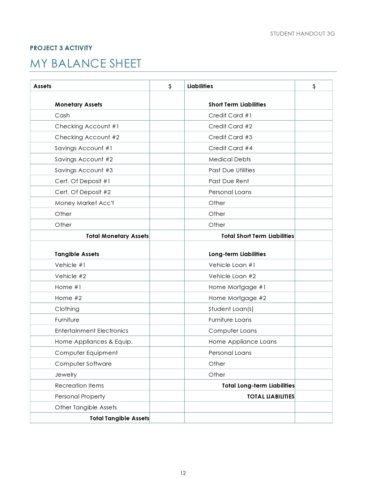 Free personal balance sheet 37