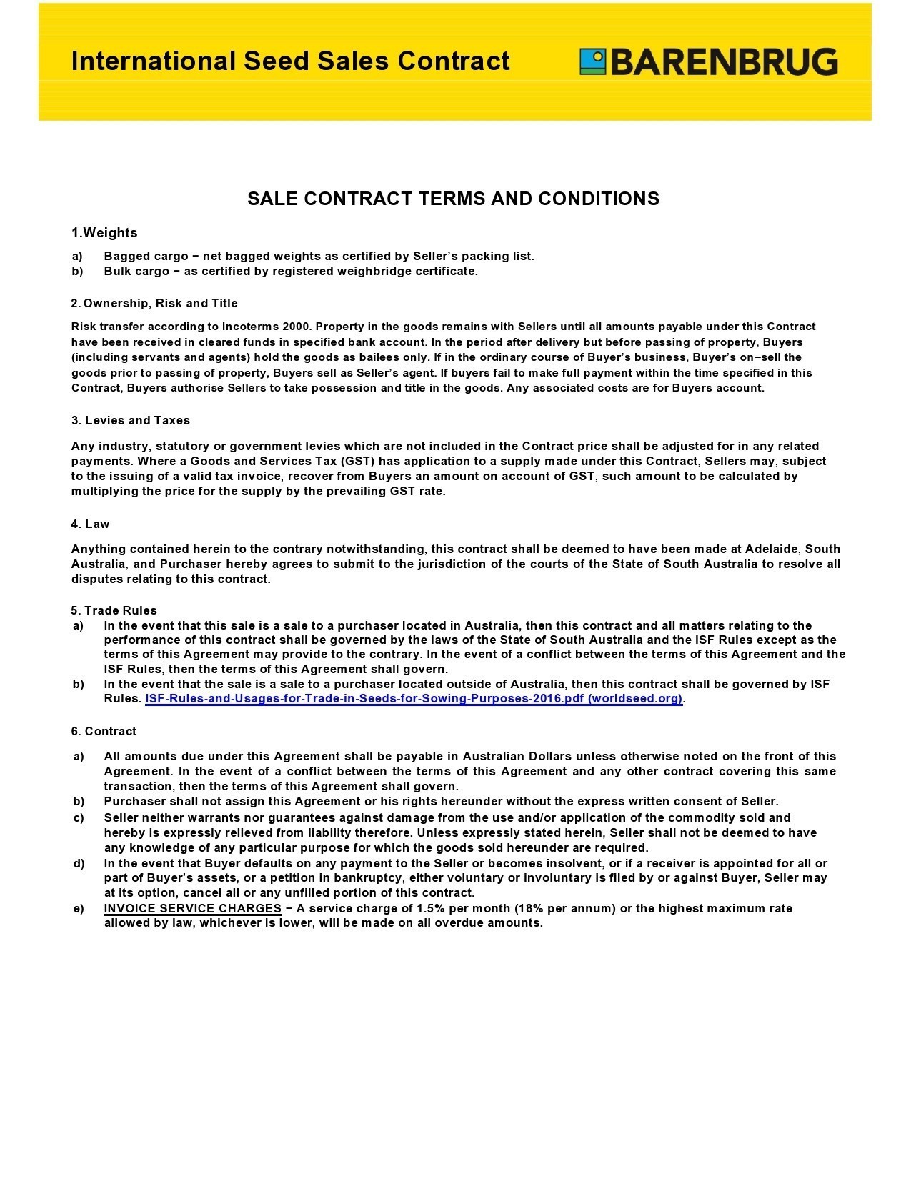 Free sales contract template 27