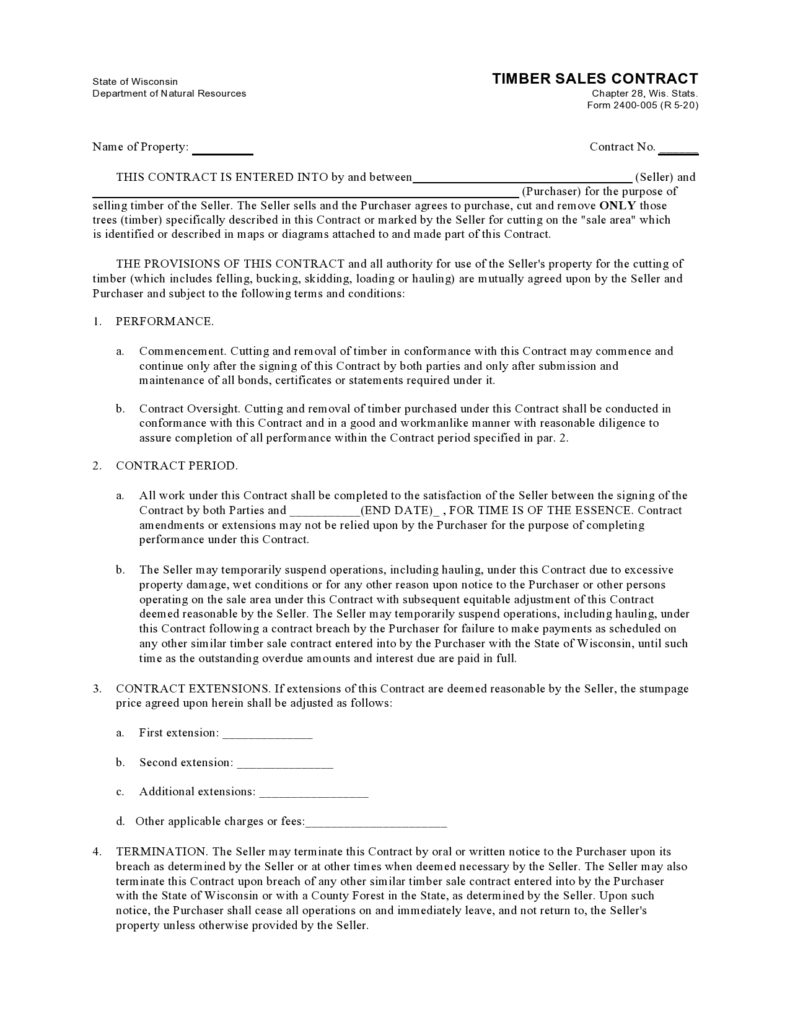 40 Free Sales Contract Templates [Word] ᐅ TemplateLab