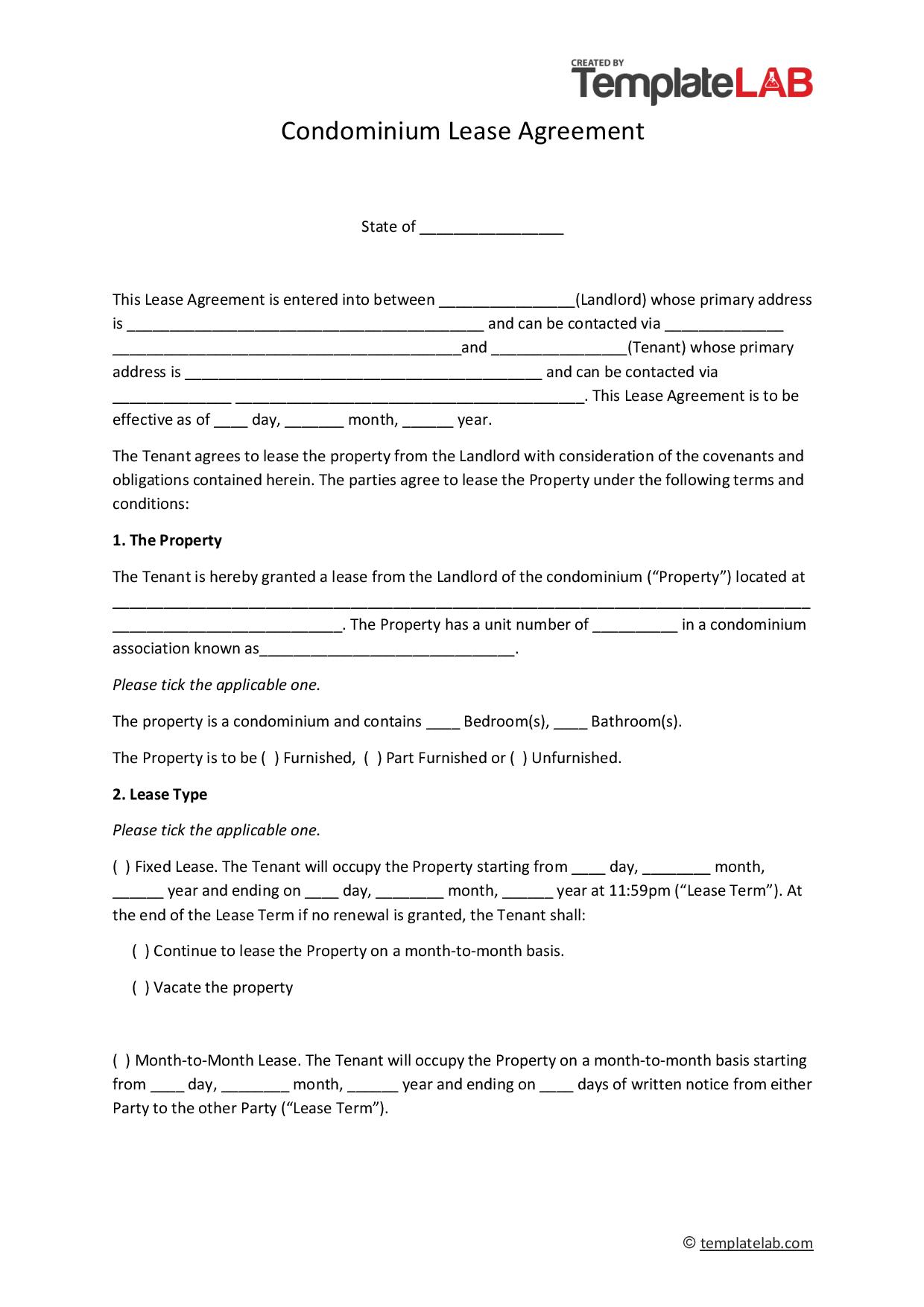 44 Free Residential Lease Agreement Templates [Word/PDF]