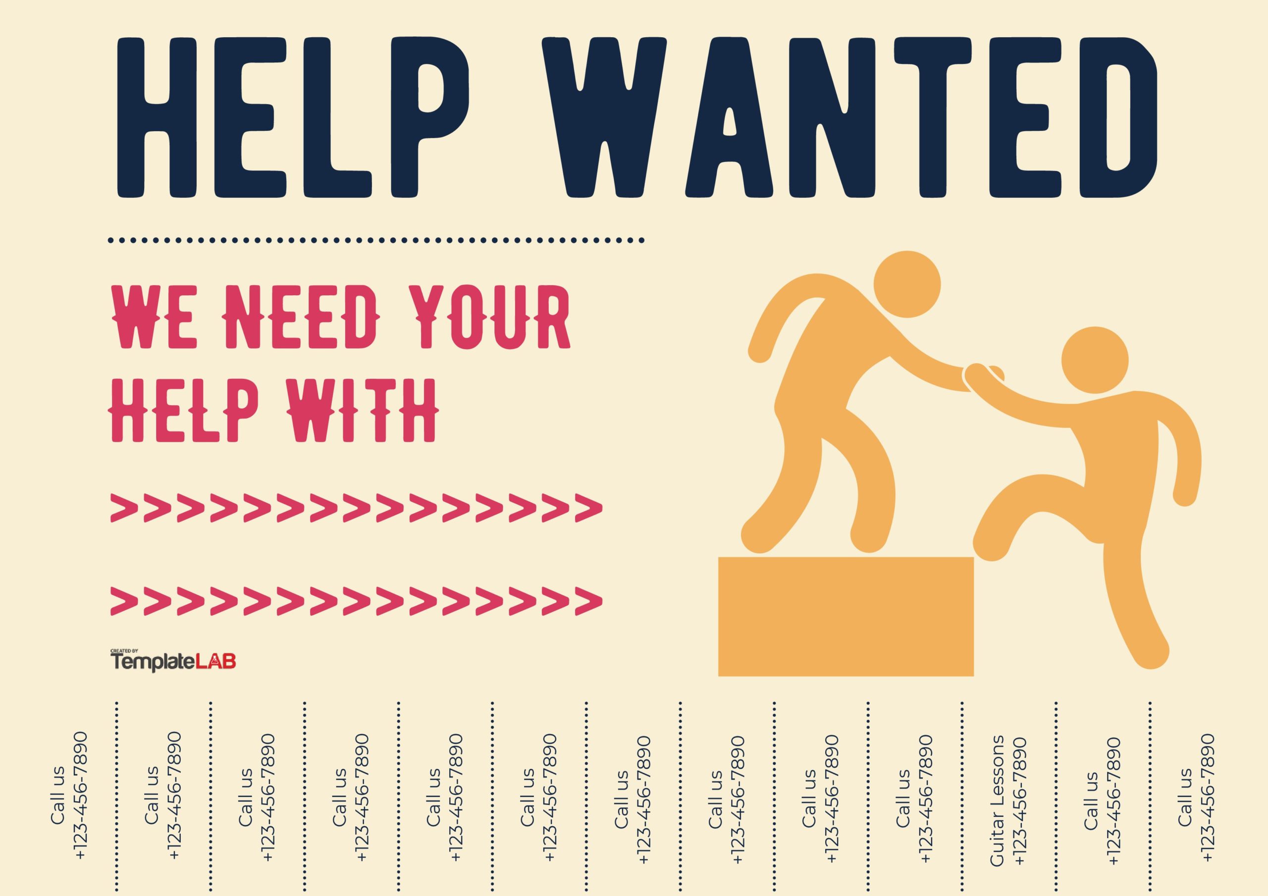 Free Help Wanted Tear Off Flyer