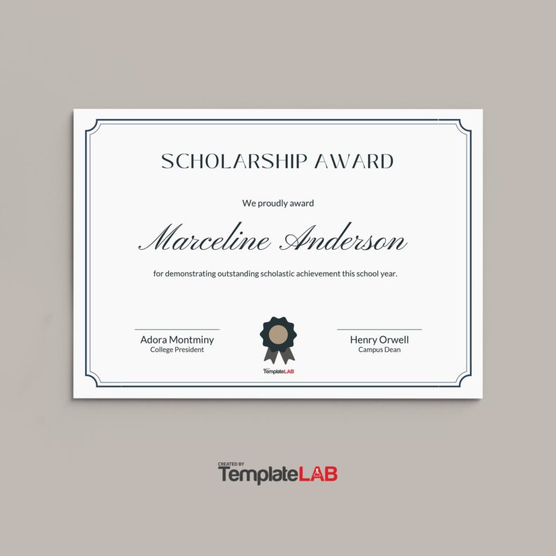 18 Free Scholarship Certificate Templates Word PPTX PSD 18 Free Scholarship Certificate Templates Word PPTX PSD