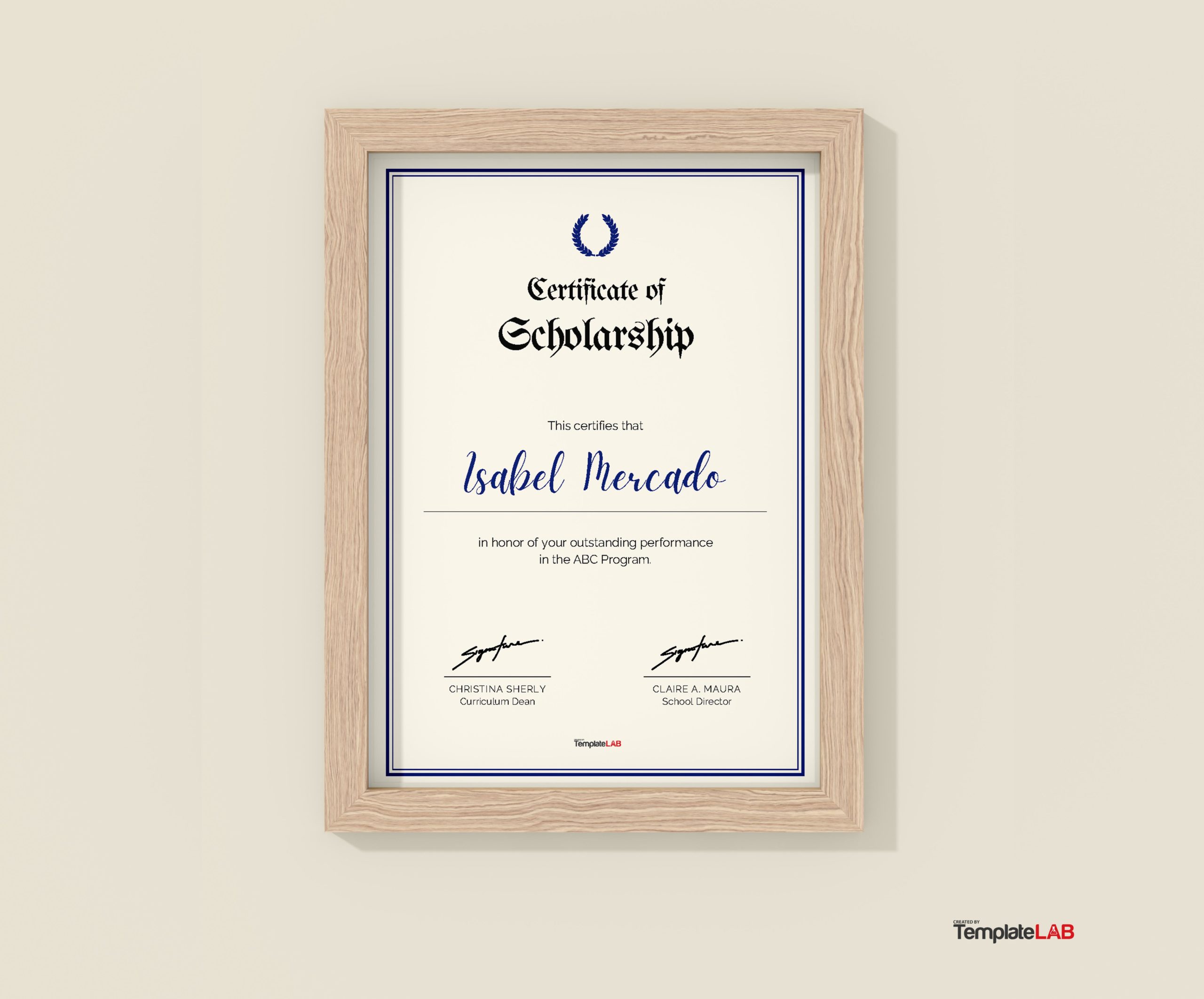 Free Scholarship Certificate Template 6