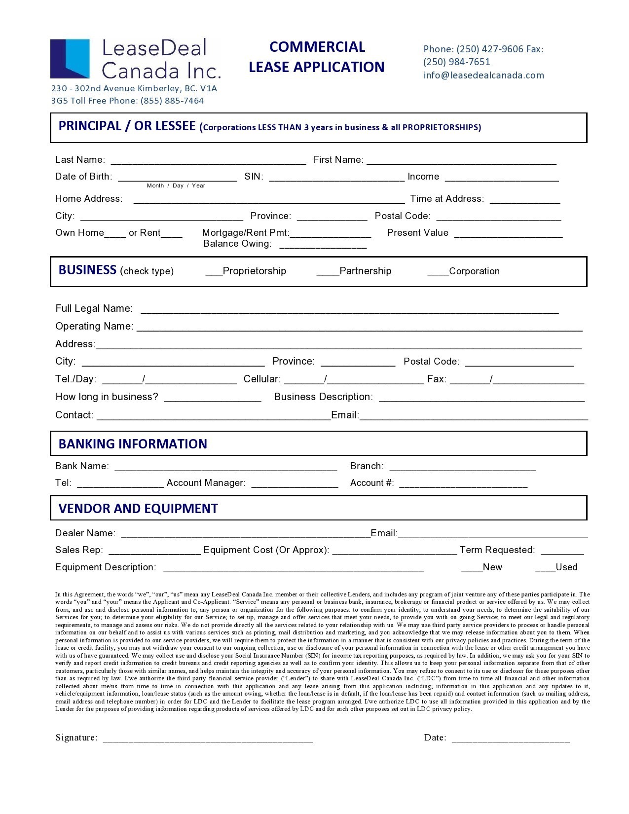 Free commercial lease application 12