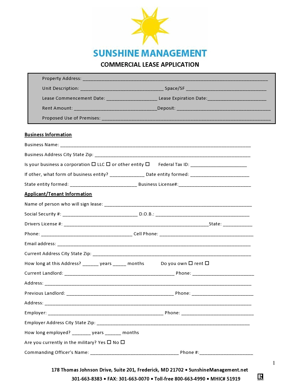 Free commercial lease application 18