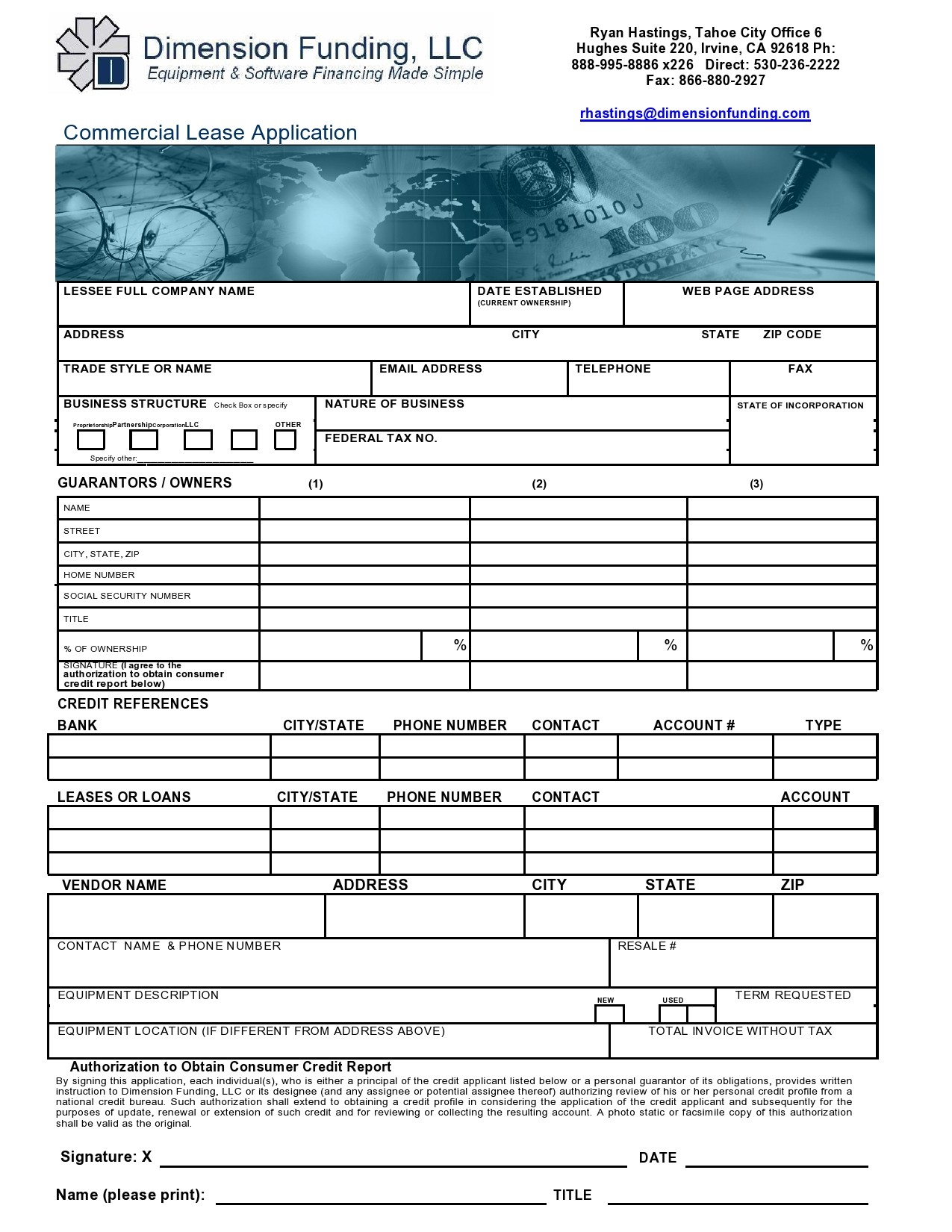 Free commercial lease application 20