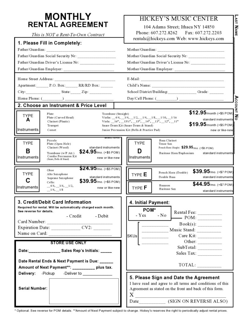 39 Simple MonthtoMonth Rental Agreements [100 Free] ᐅ TemplateLab