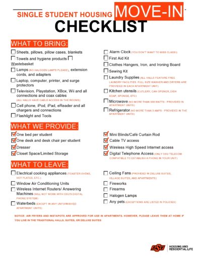 move out inspection checklist for georgia