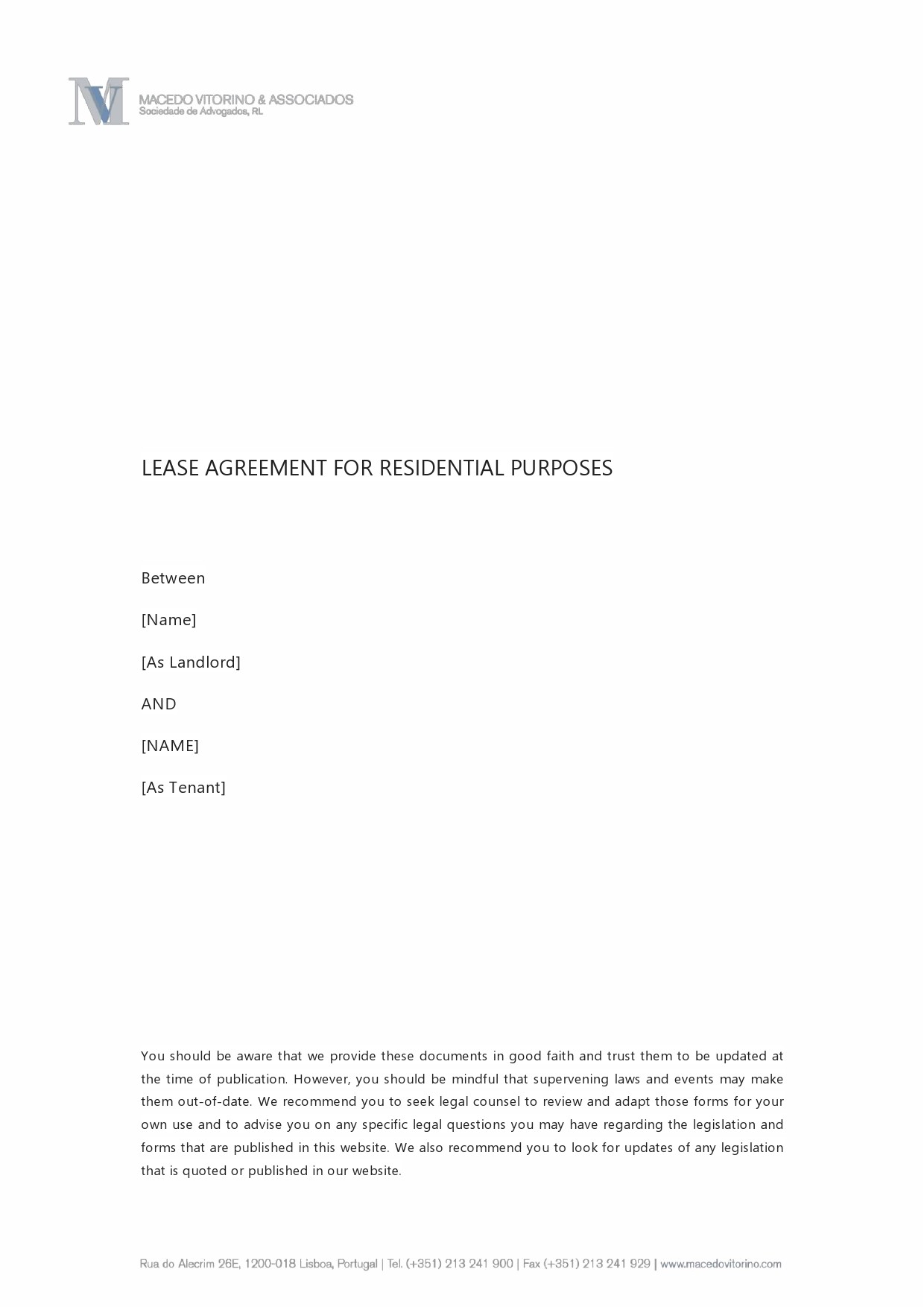 Free residential lease agreement 07