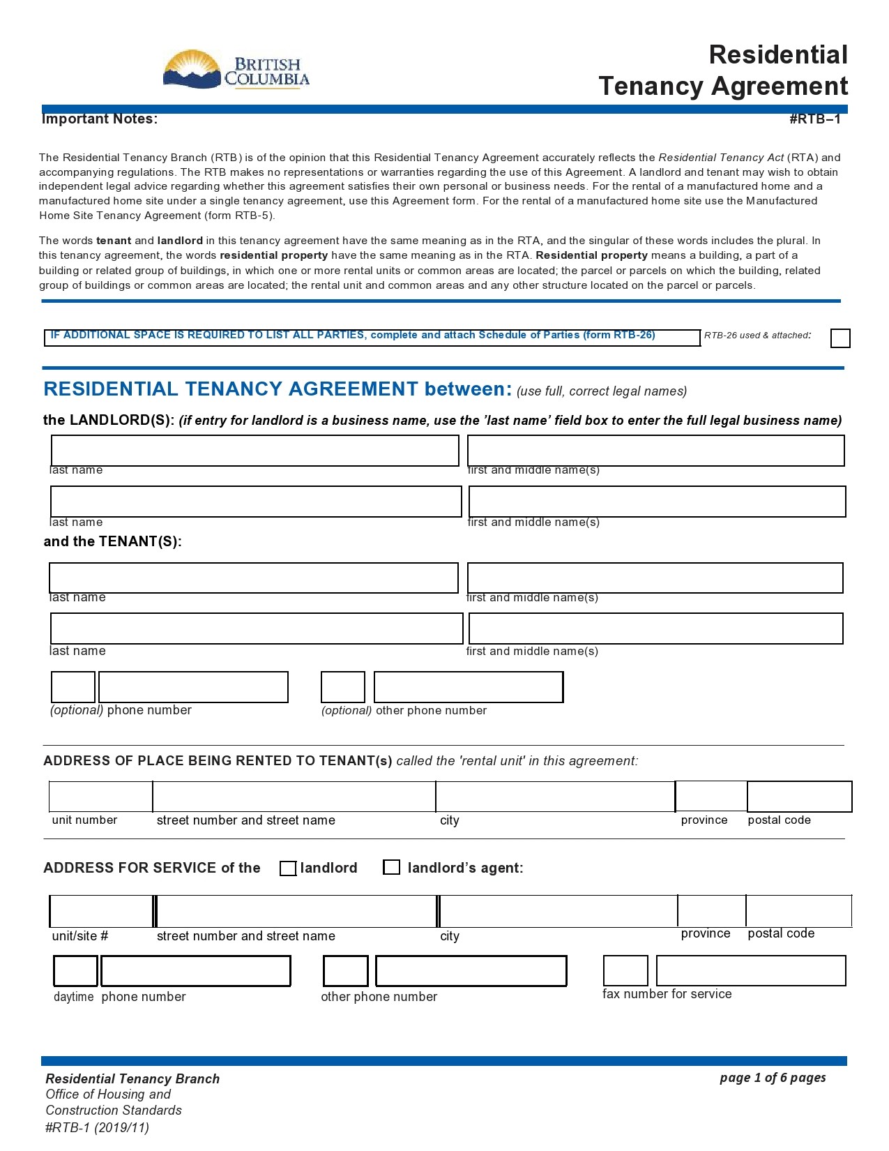 Free residential lease agreement 08