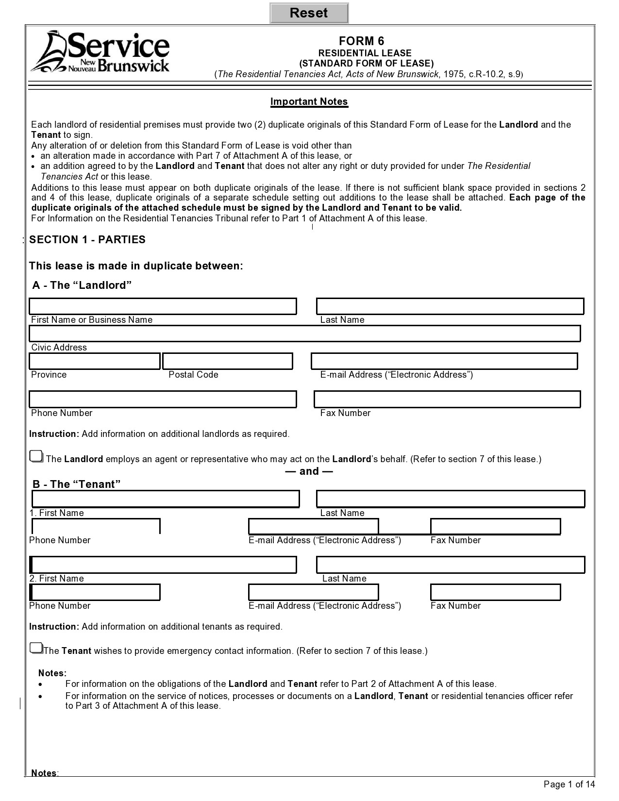 Free residential lease agreement 13