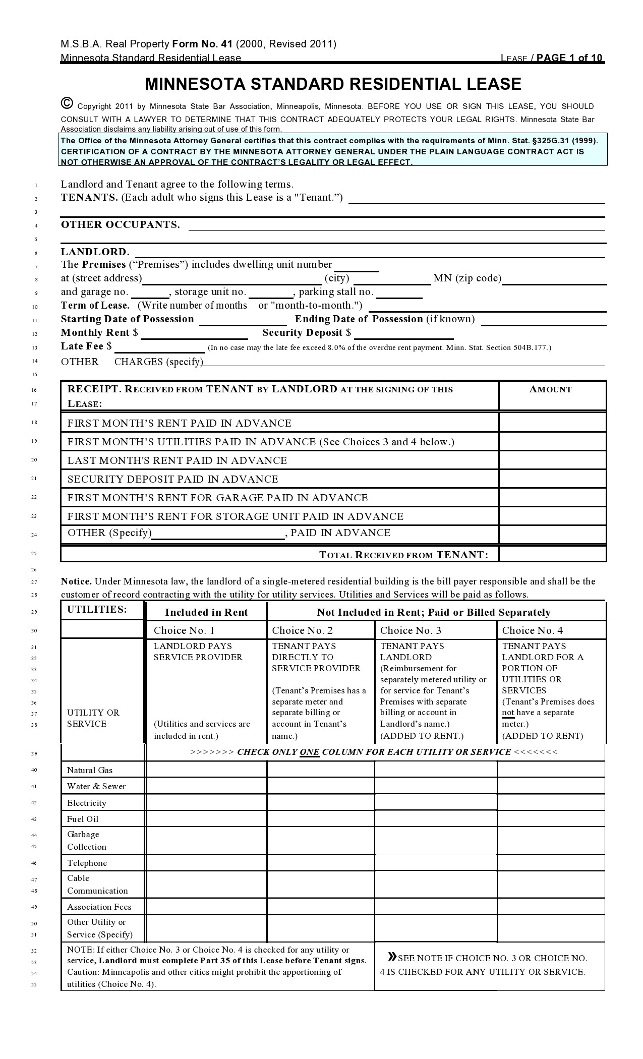 Free residential lease agreement 15