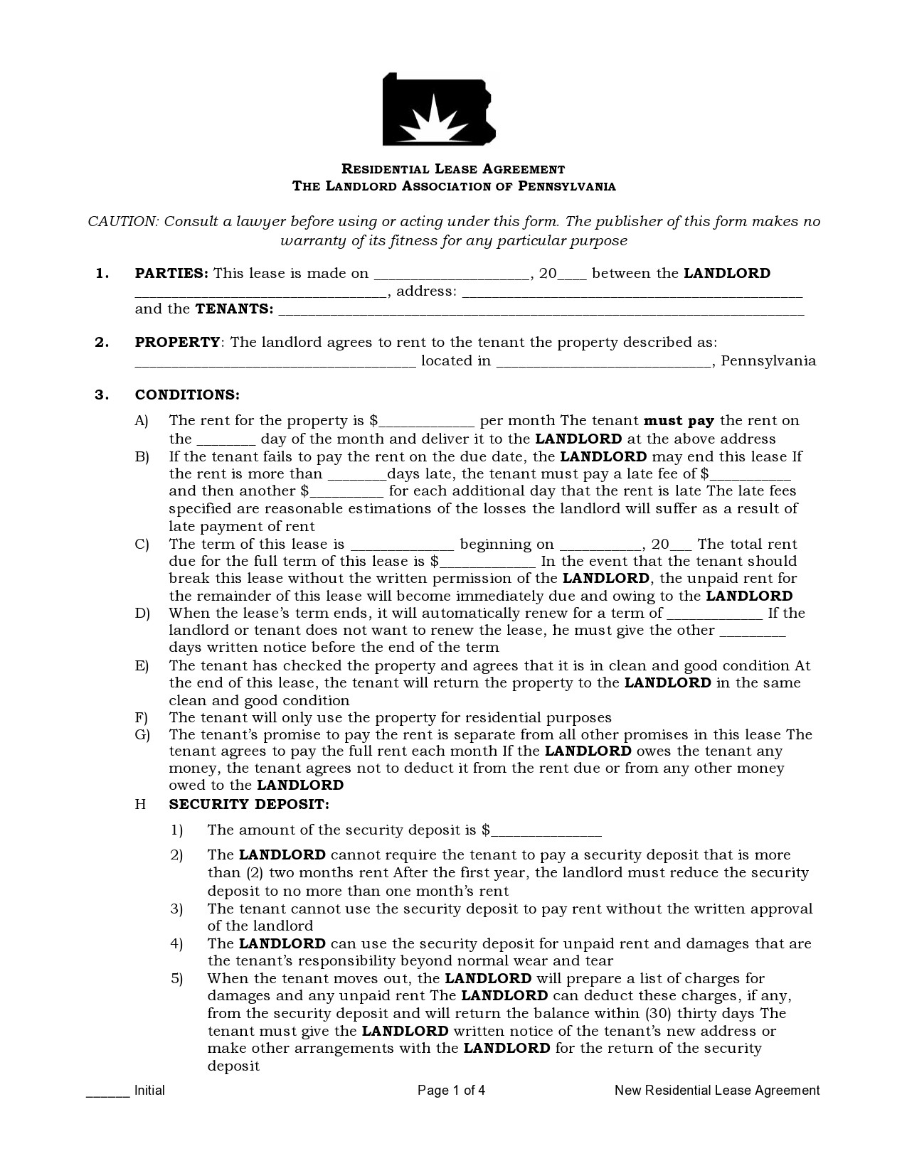Free residential lease agreement 20