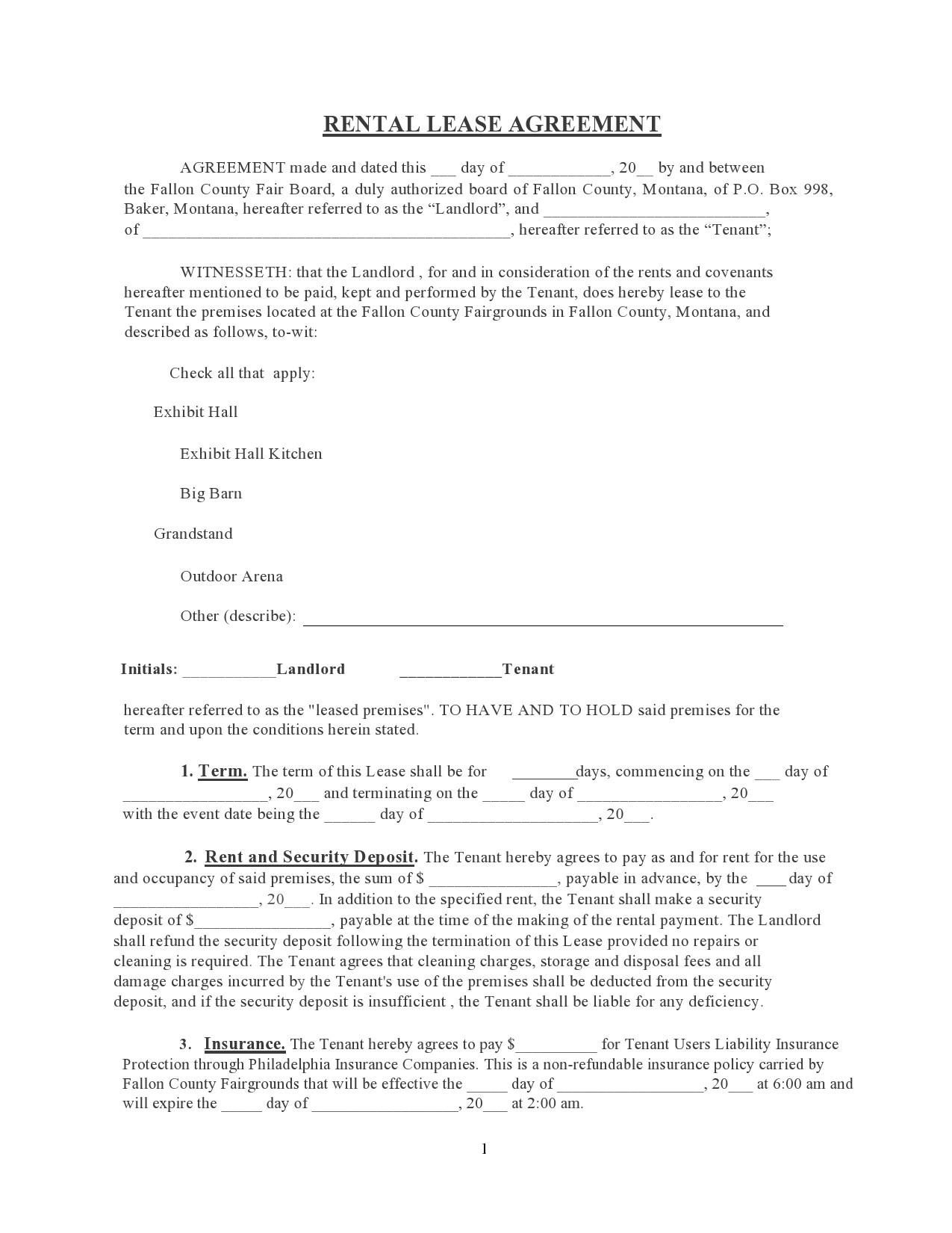 Free residential lease agreement 22