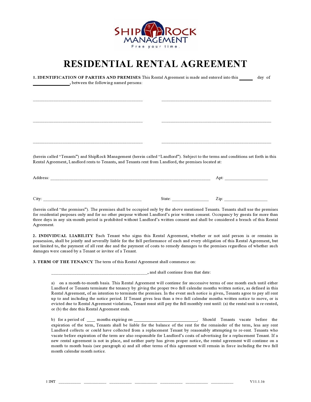 Free residential lease agreement 23