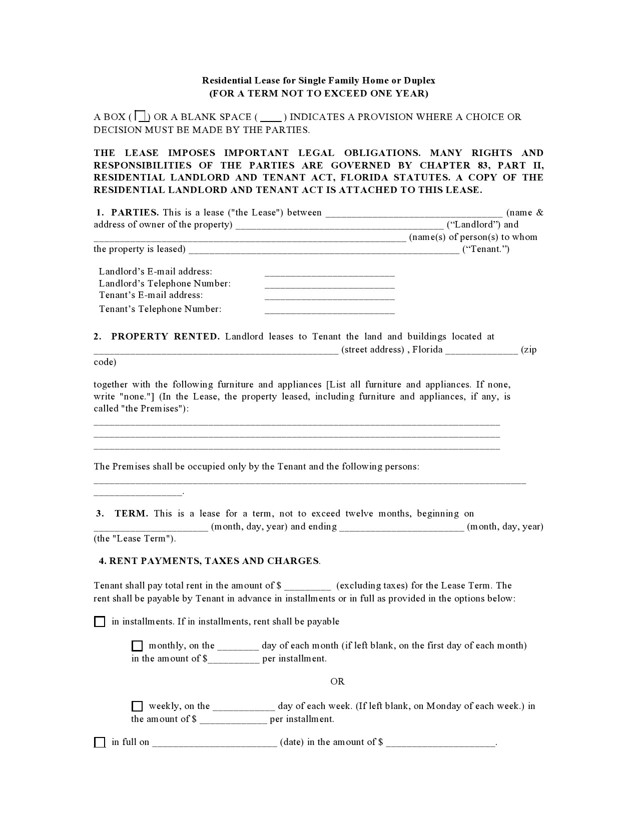 Free residential lease agreement 29