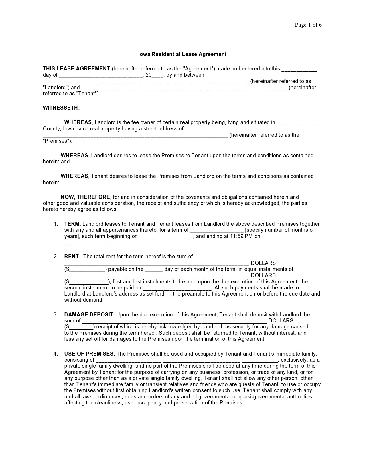 Free residential lease agreement 31