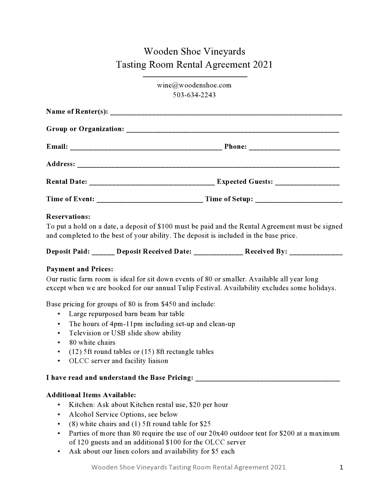 Free room rental agreement 19