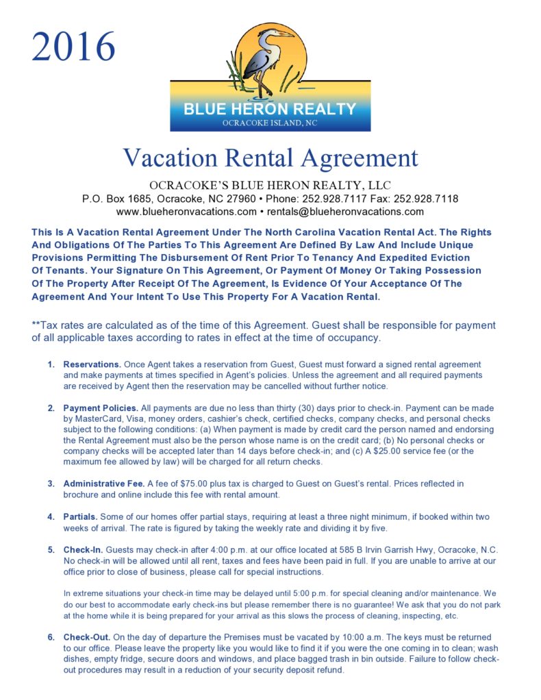 80 ShortTerm & Vacation Rental Agreement Templates [Word,PDF]