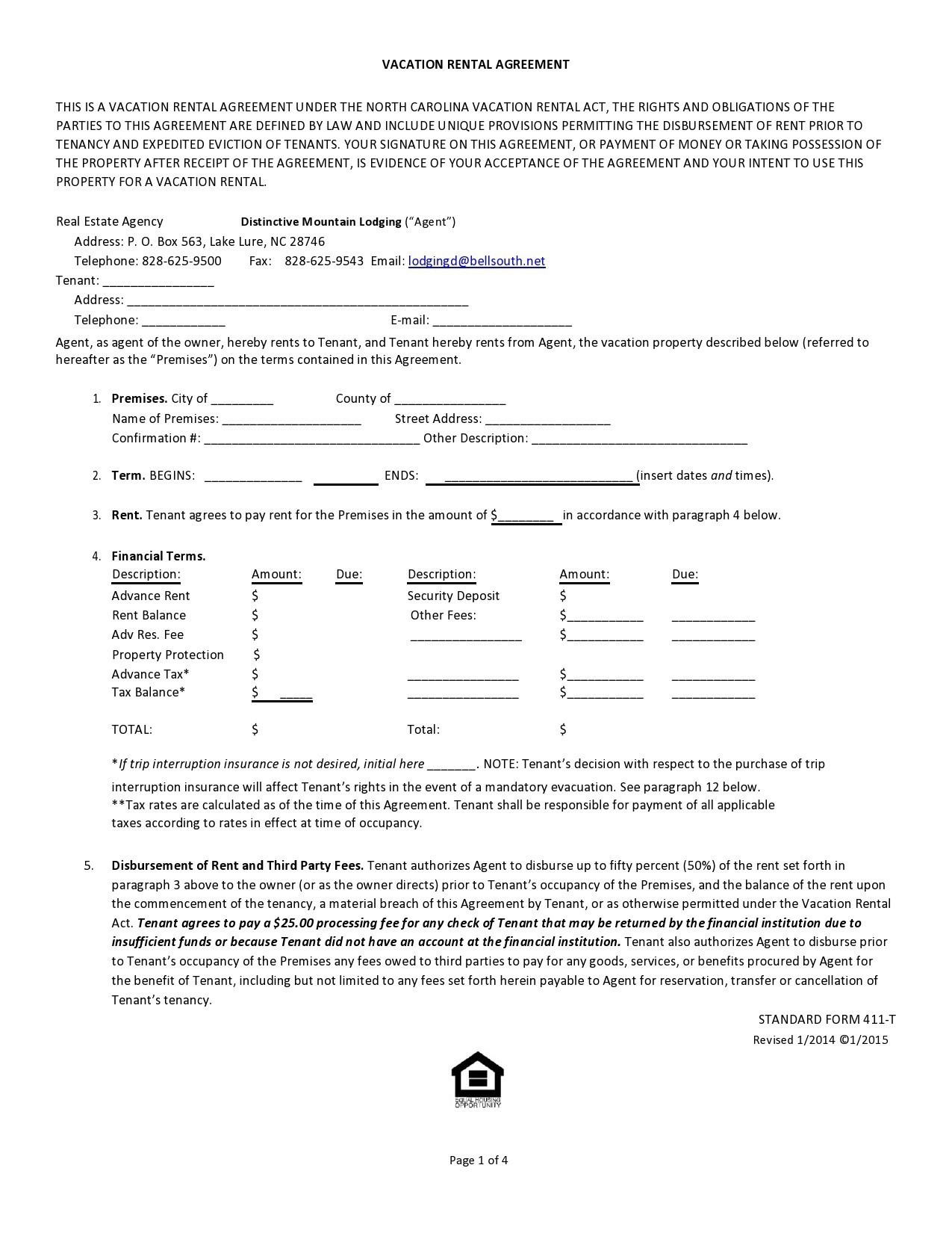 Free vacation rental agreement 11