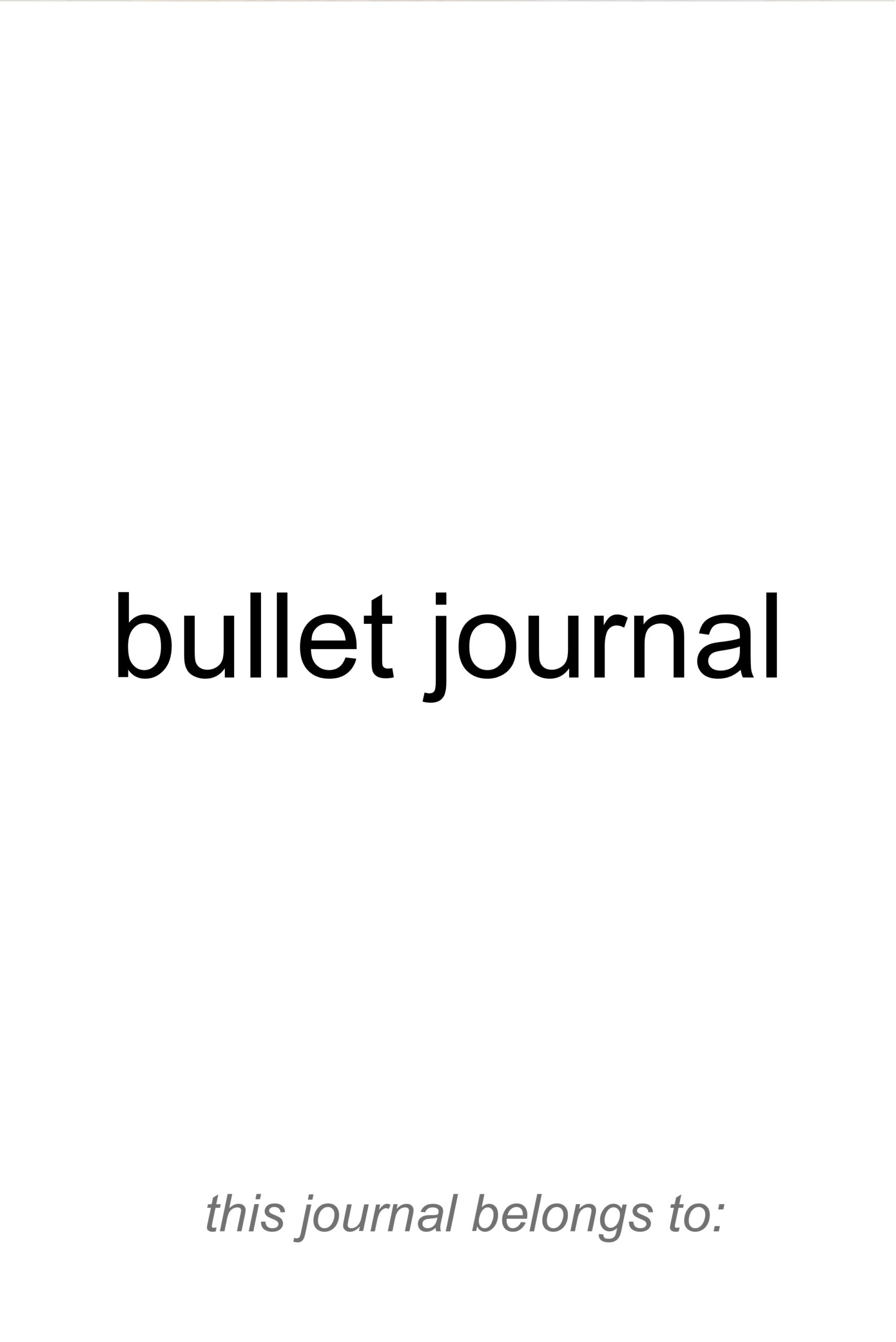 Free bullet journal template 17