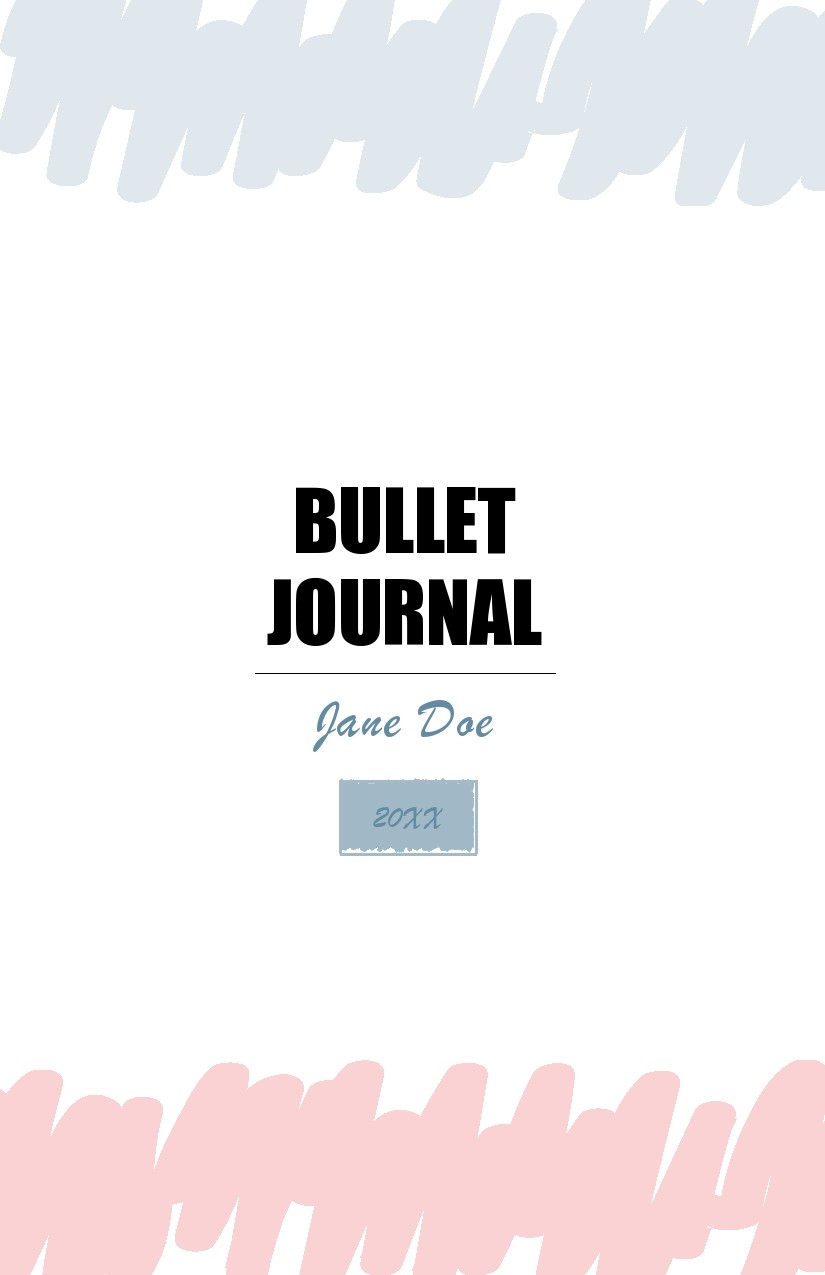 Free bullet journal template 24