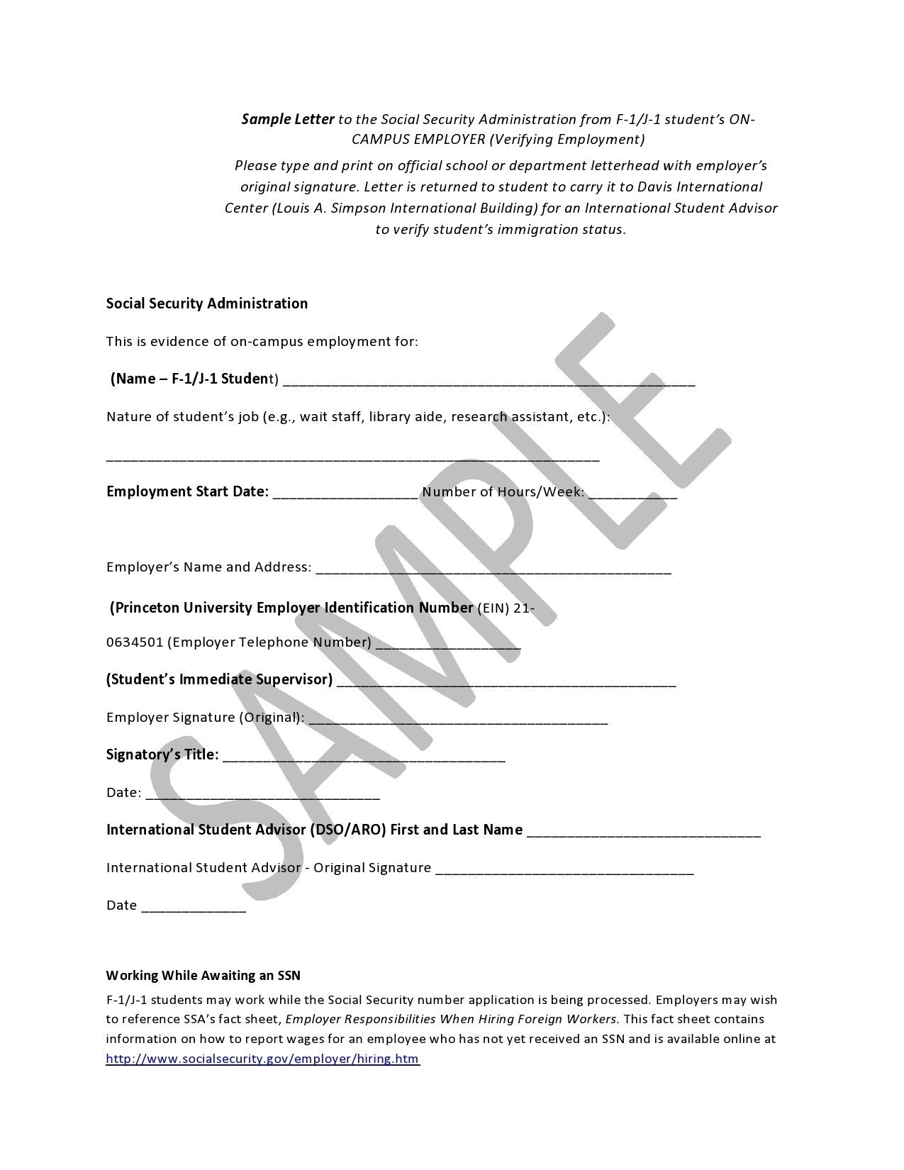 Free social security number verification letter 07