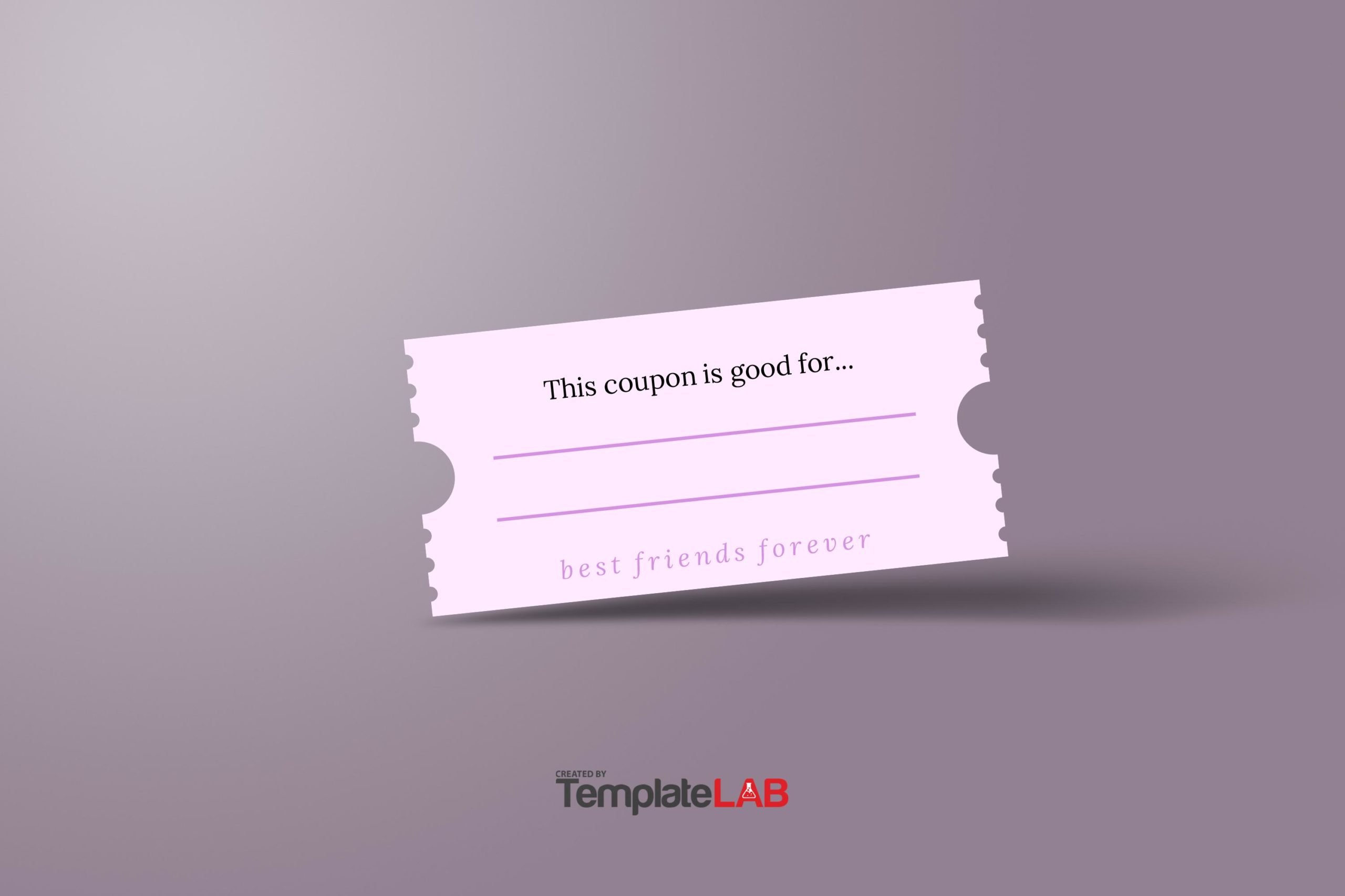 Free Best Friend Coupon Template