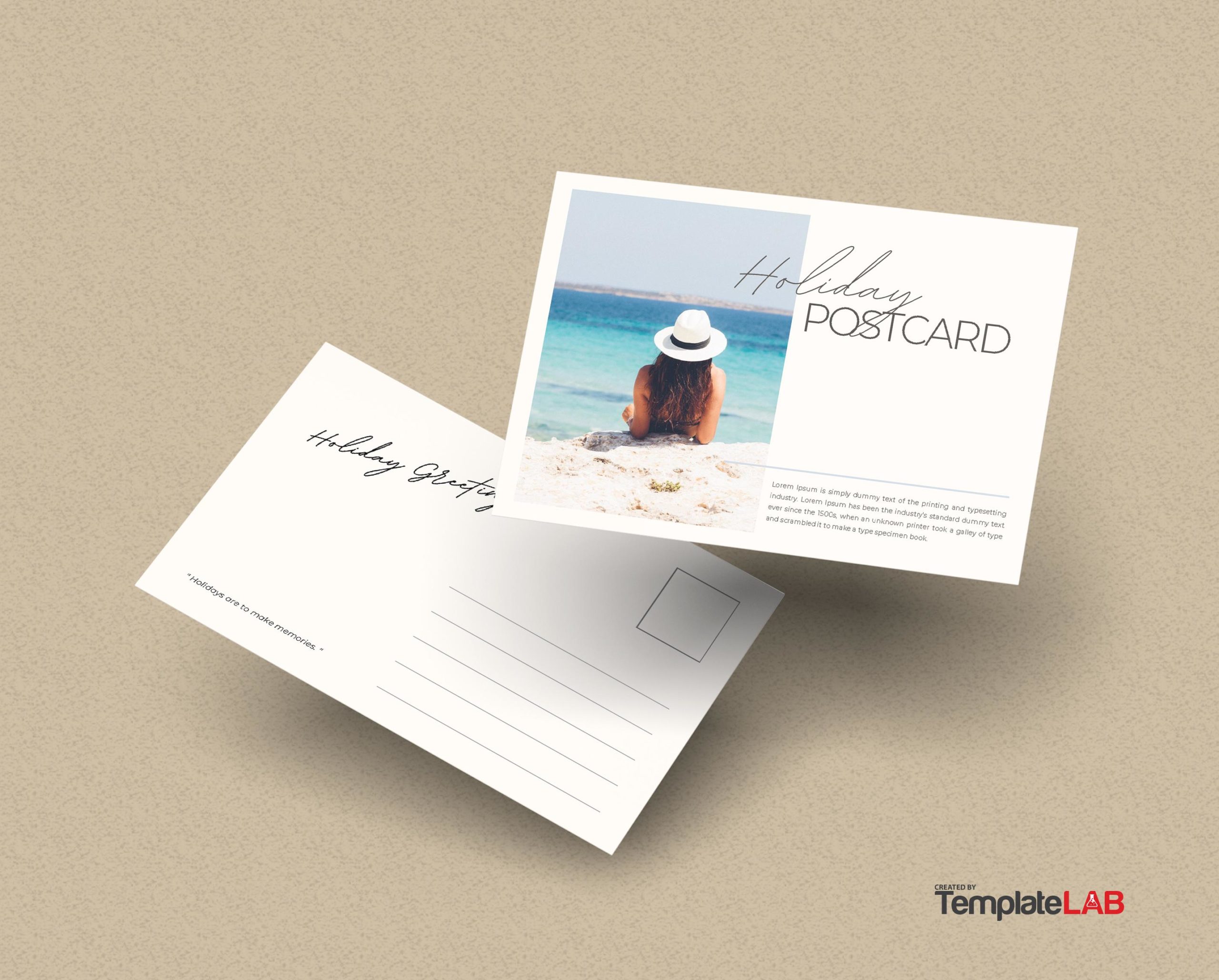 Free Holiday Postcard Template