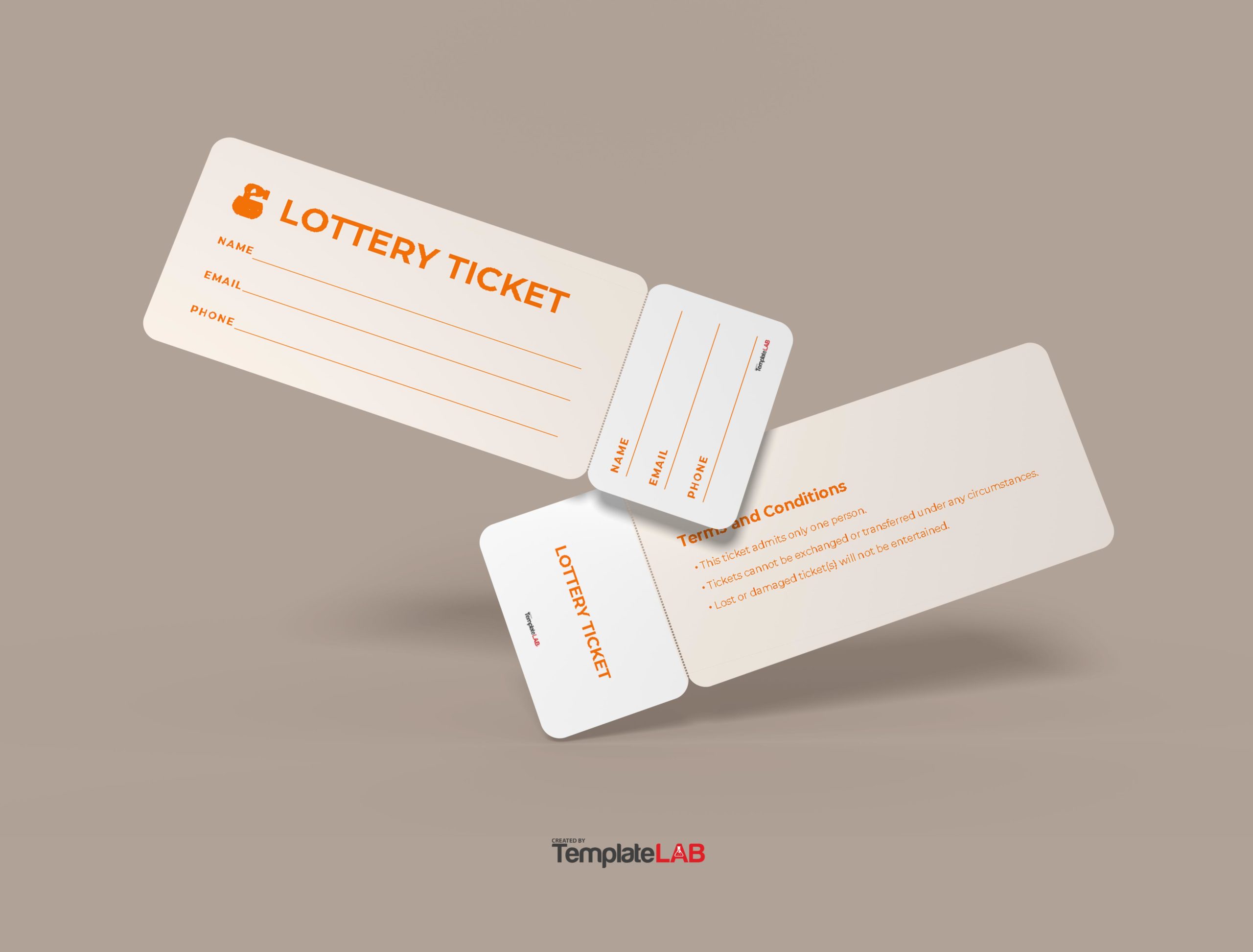 Free Lottery ticket template