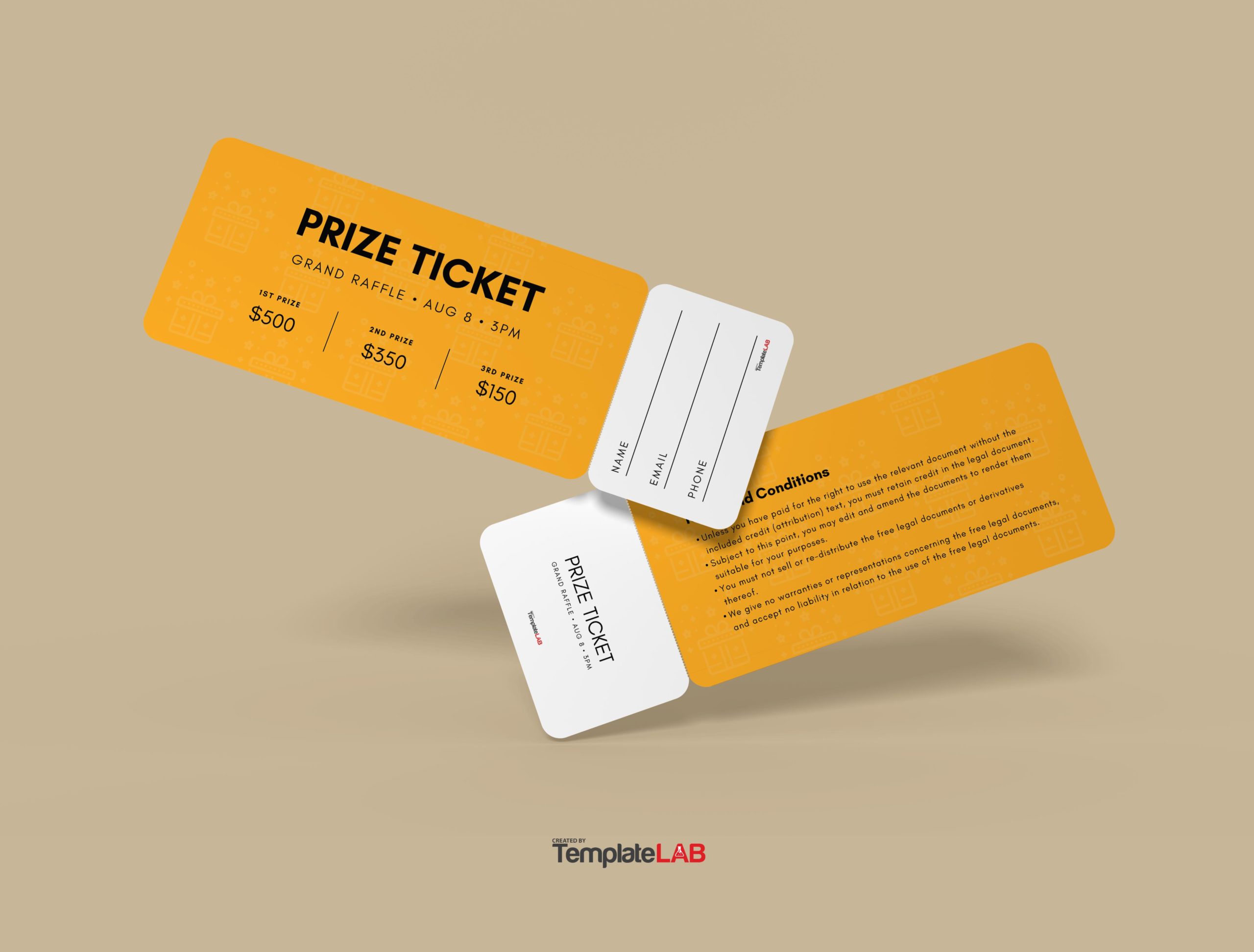 Free Prize ticket template