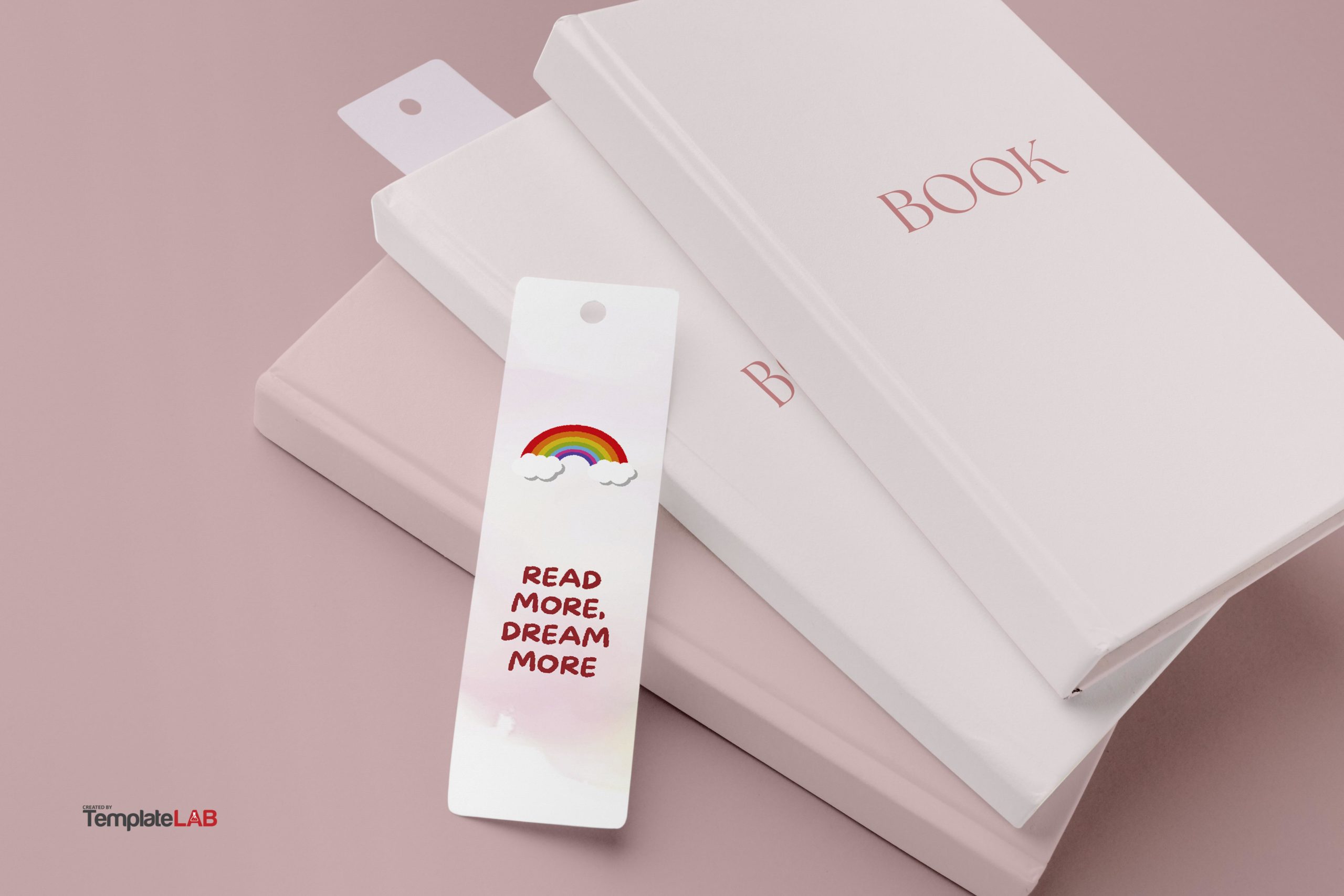 Free Rainbow Bookmark Template