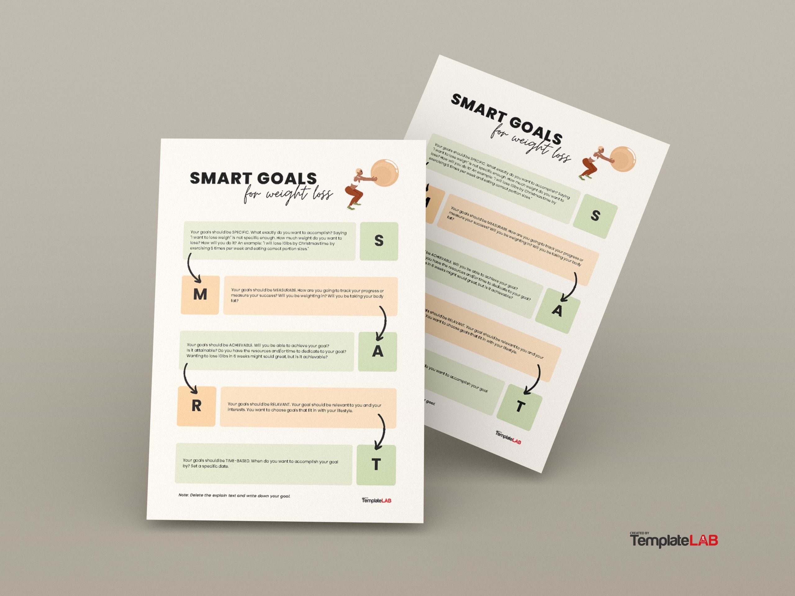 Free Smart Goals For Weight Loss Template