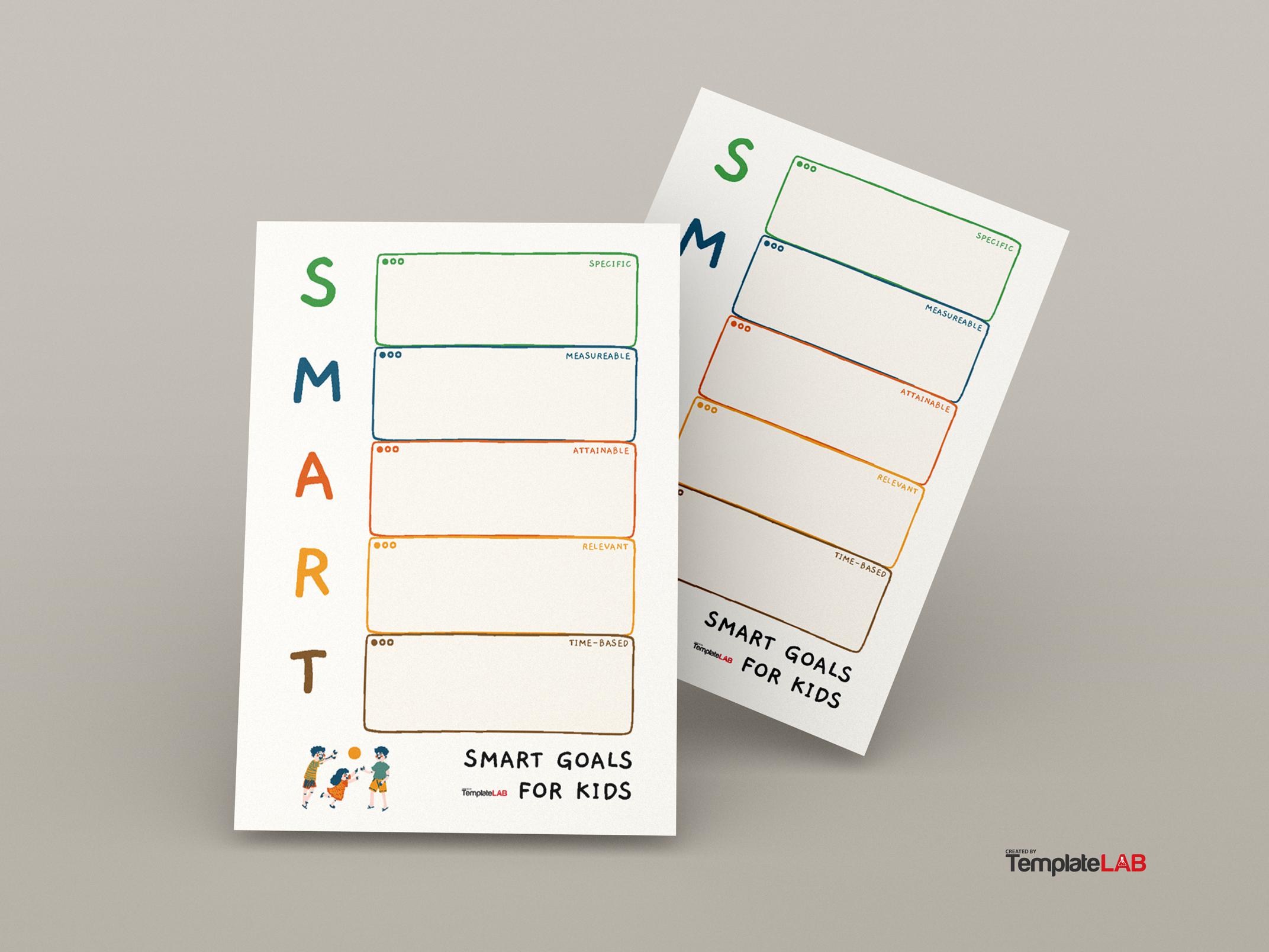 Free Smart Goals Template For Kids