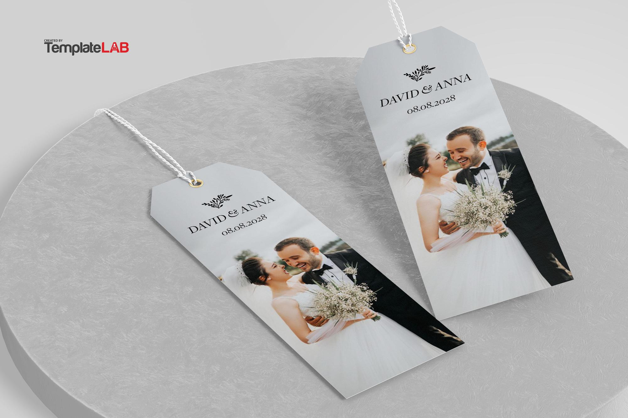 Free Wedding Bookmark Template