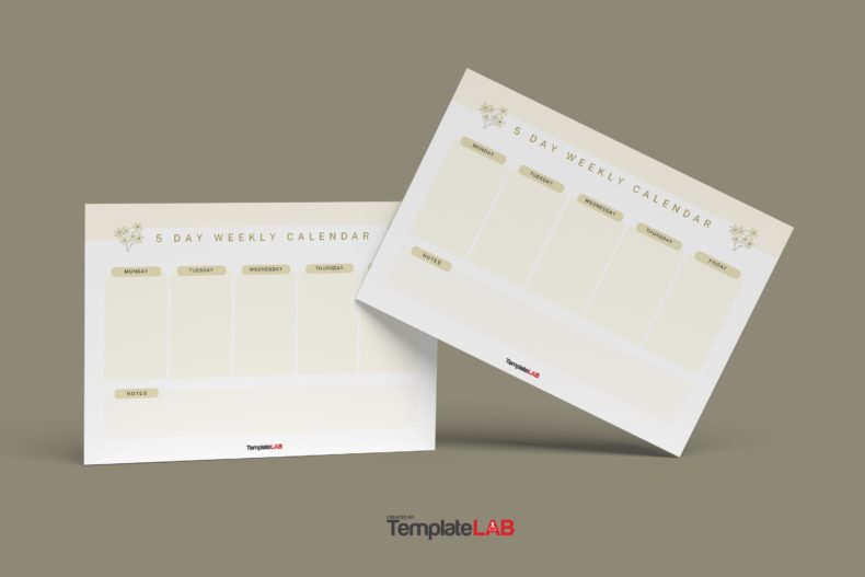 19 Free Weekly Calendar Templates [Word, Excel, PDF]