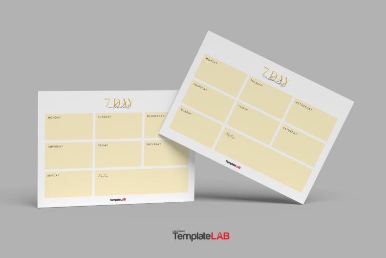 19 Free Weekly Calendar Templates [Word, Excel, PDF]