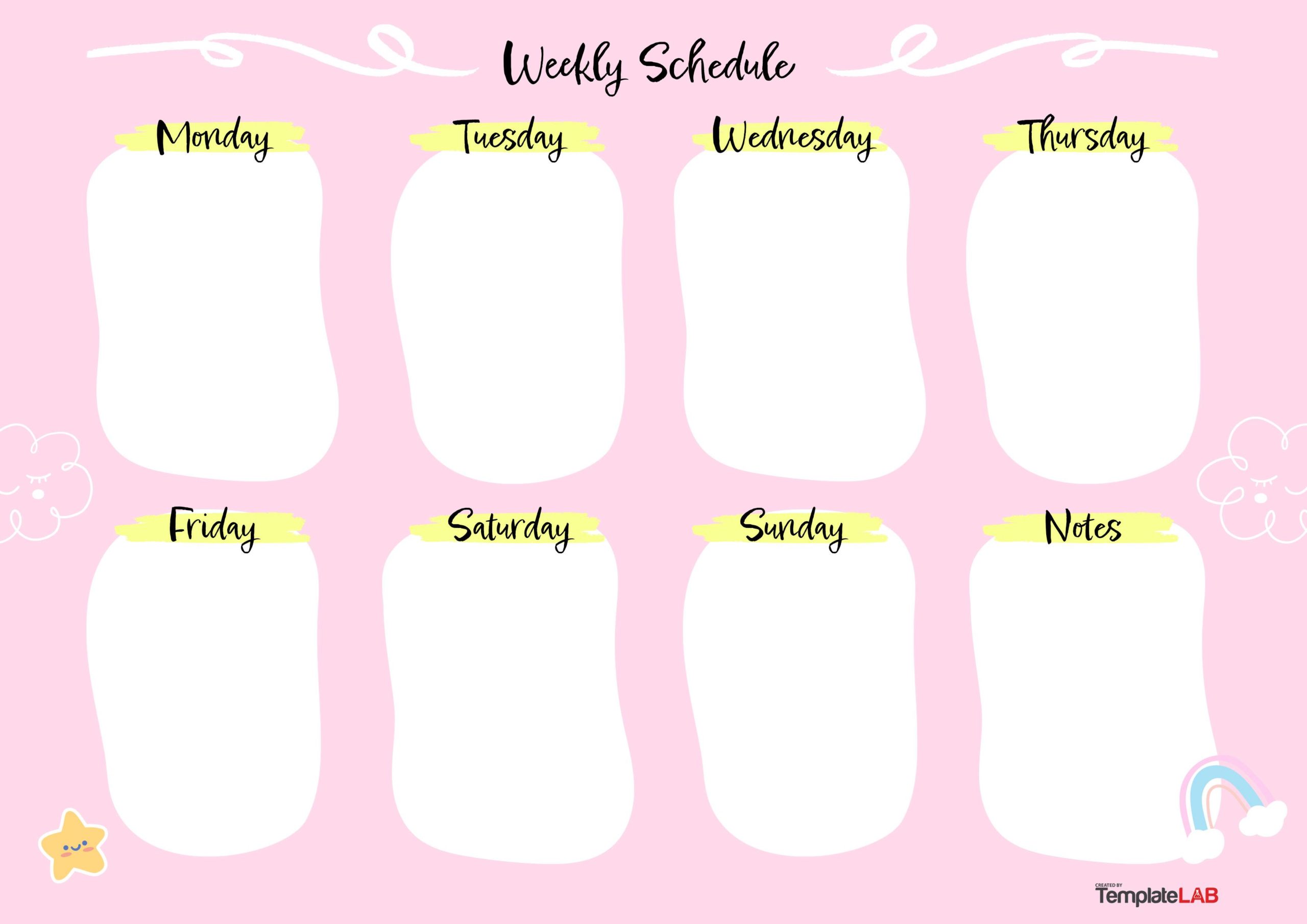 Free Cute Weekly Calendar V2
