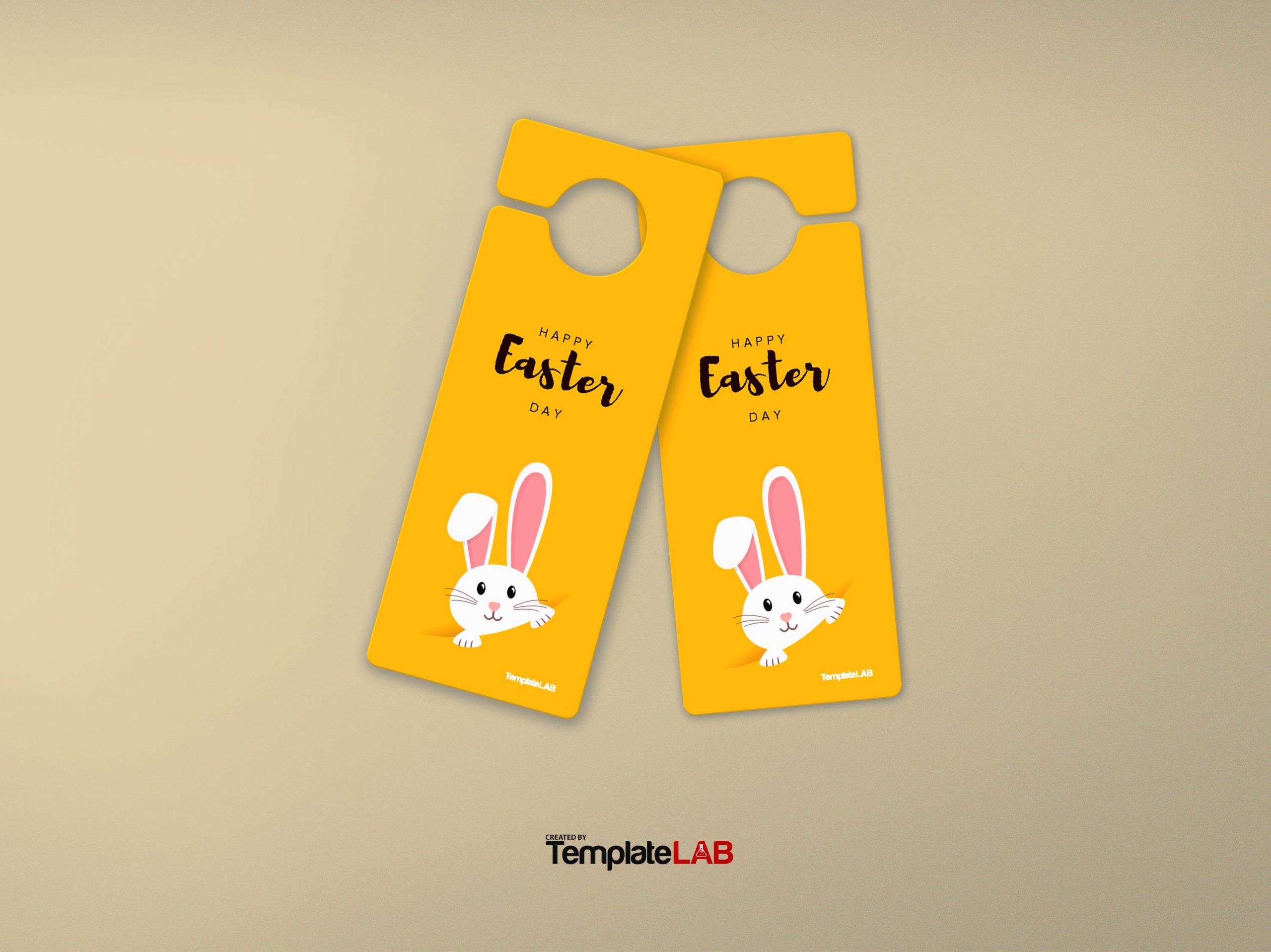 Free Easter Bunny Door Hanger Template