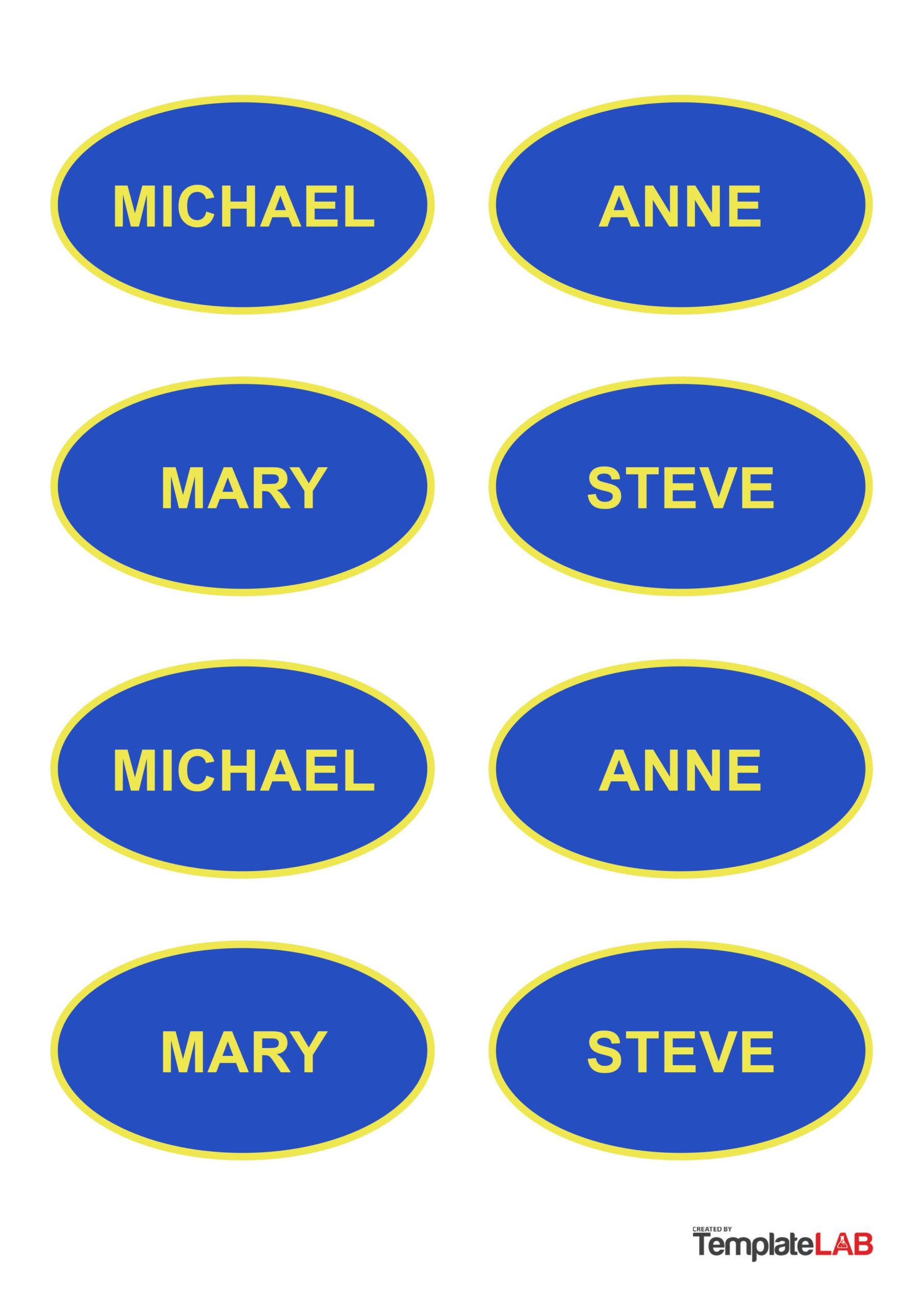 Free Family Feud Name Tag Template