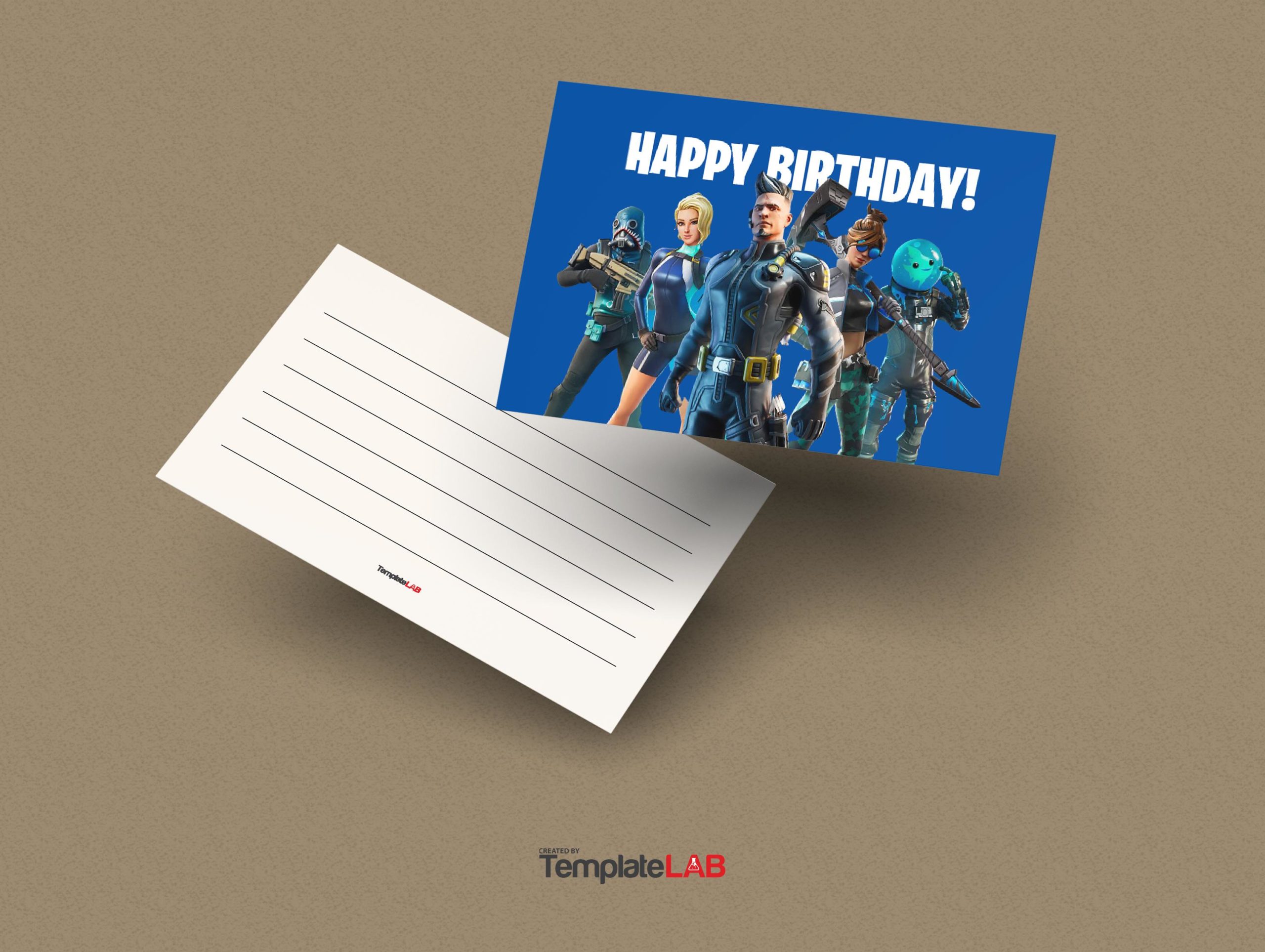 Free Fortnite Happy Birthday Card Template