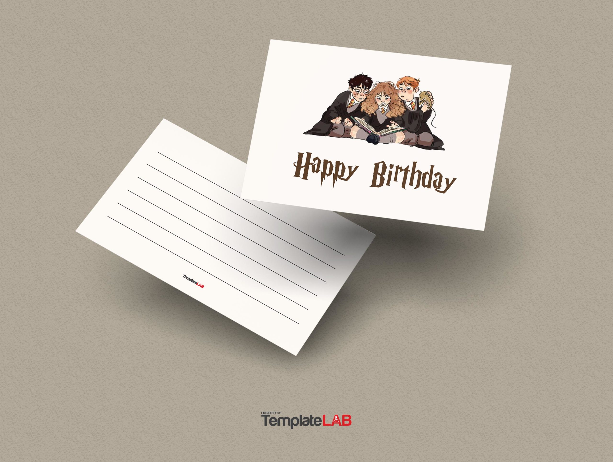 Free Harry Potter Birthday Card Template