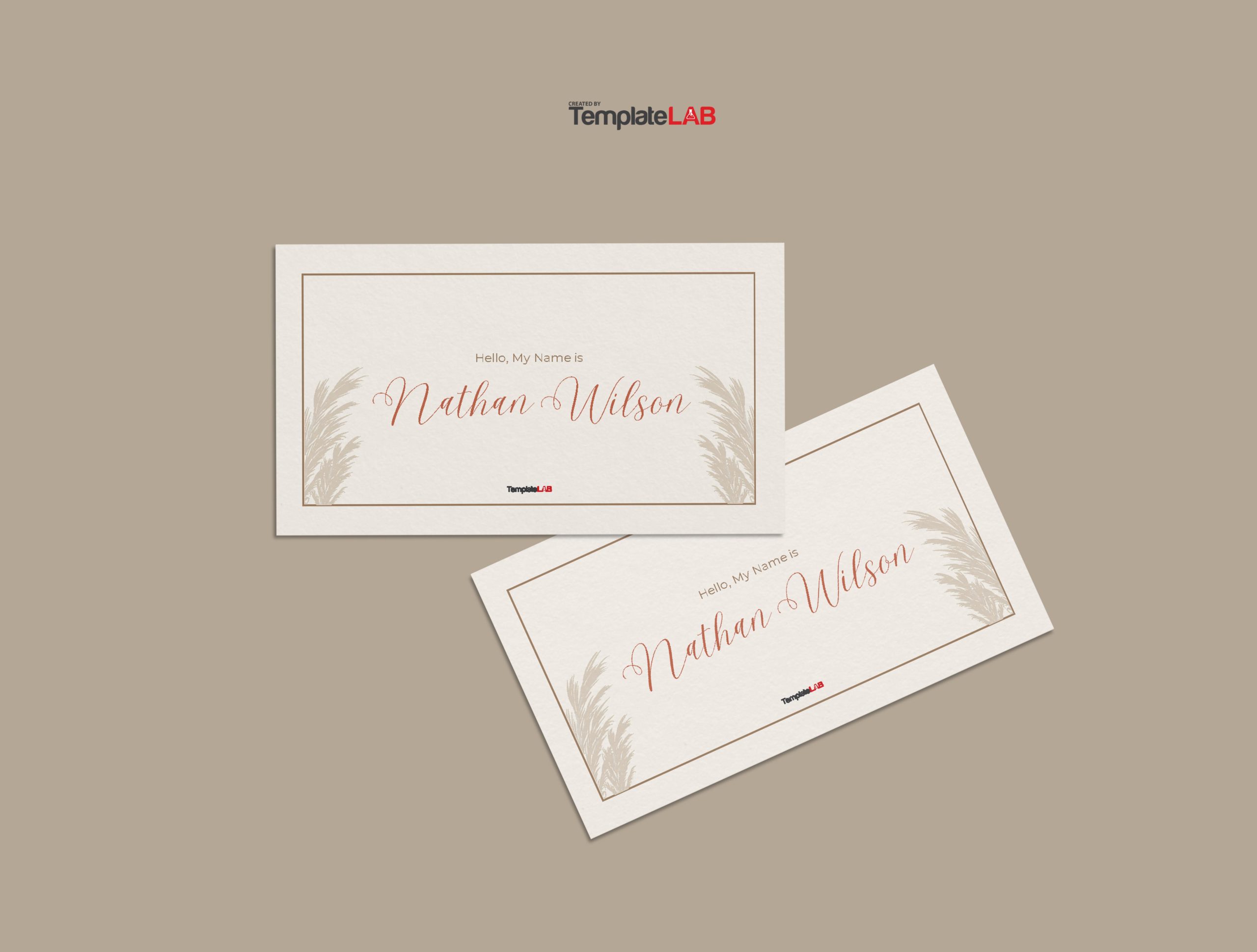 Free Hello My Name Is Name Tag Template
