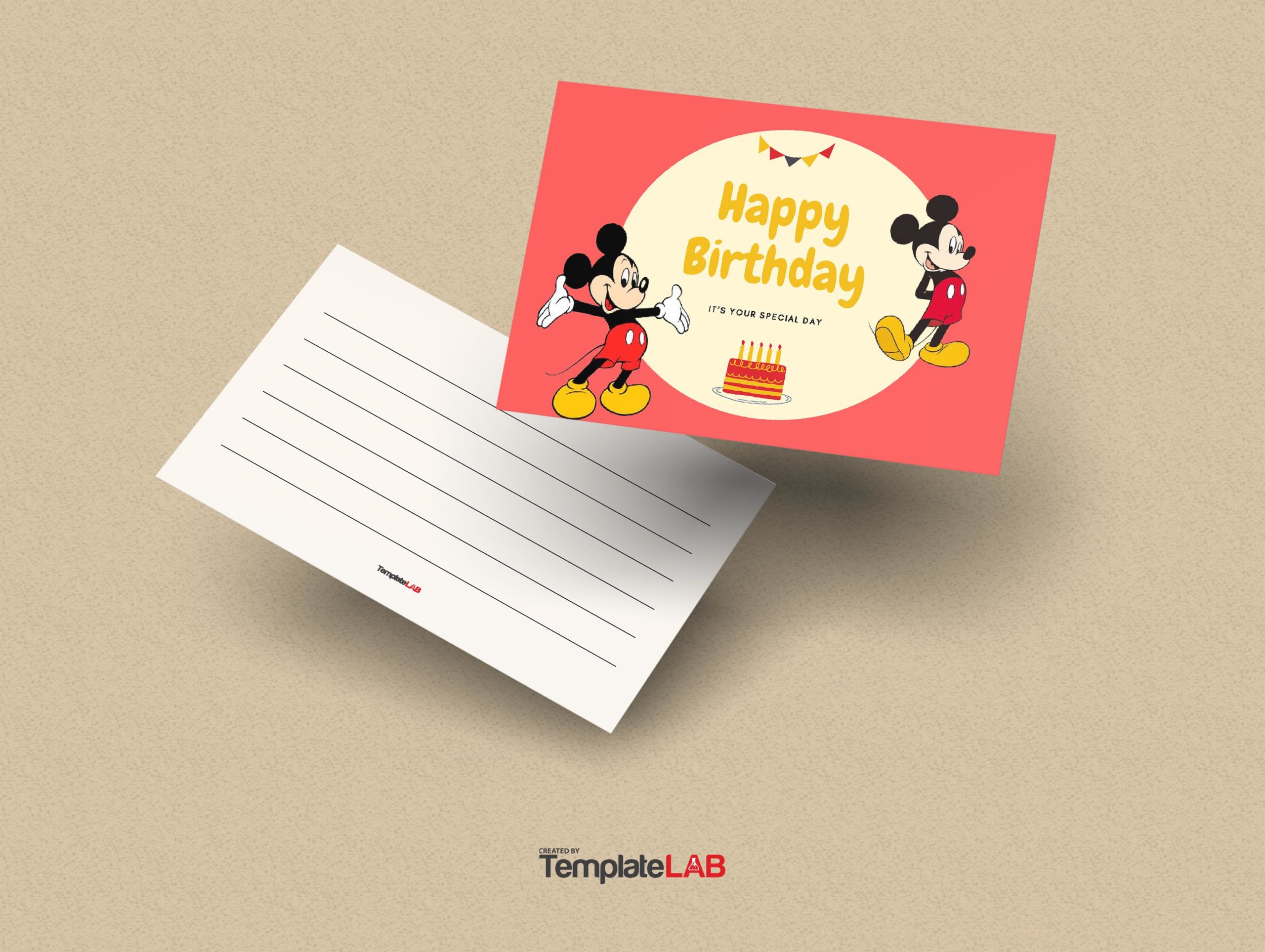 Free Mickey Mouse Birthday Card Template