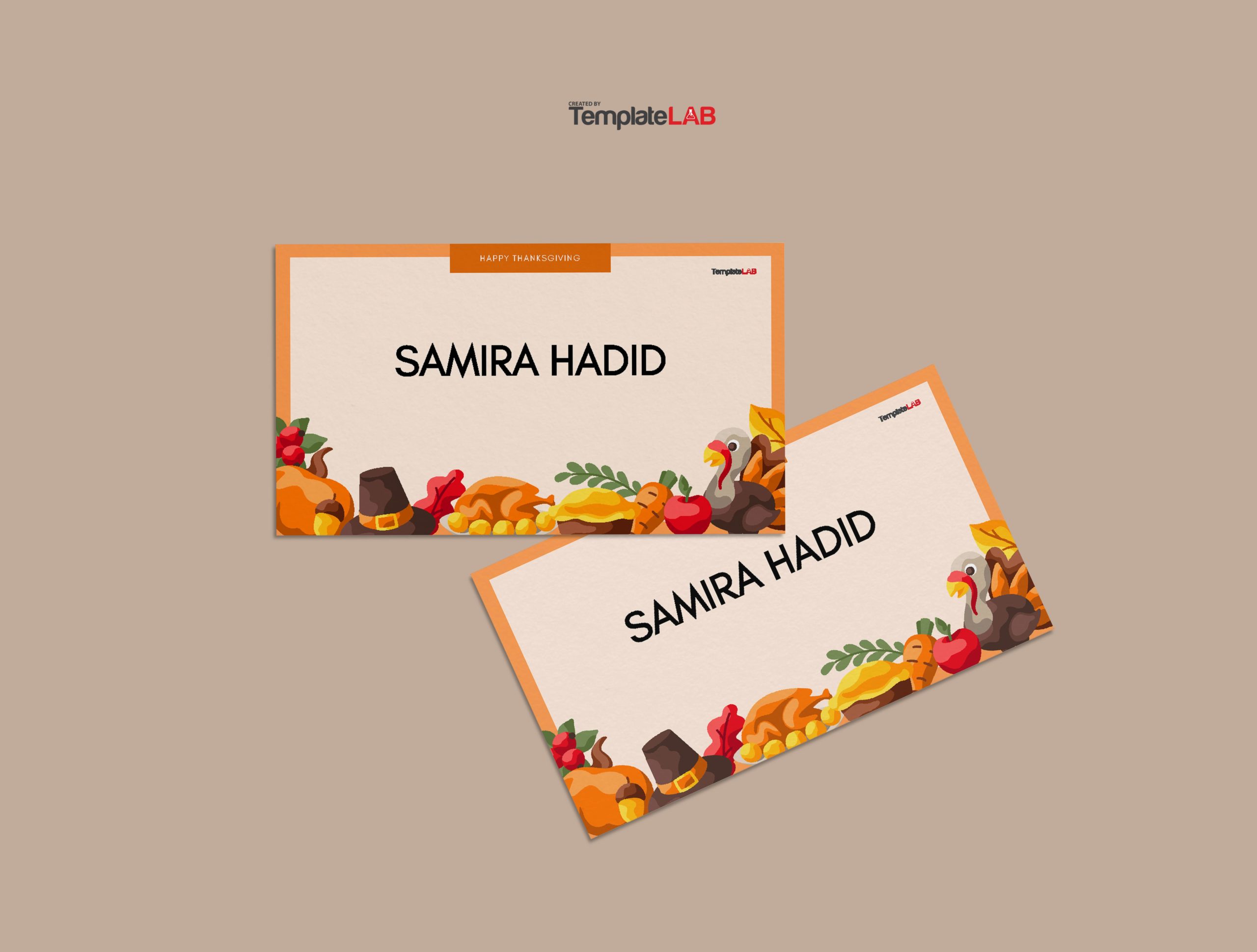 Free Thanksgiving Name Tag Template